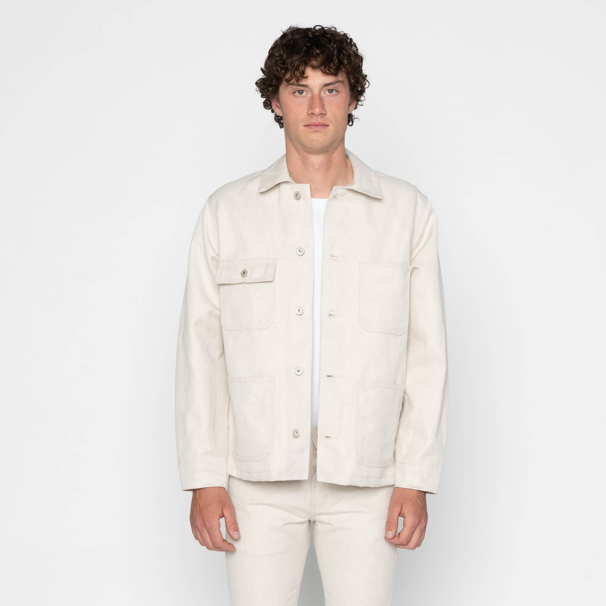 Chore Coat - Tabi Selvedge - Off White by Naked & Famous Denim