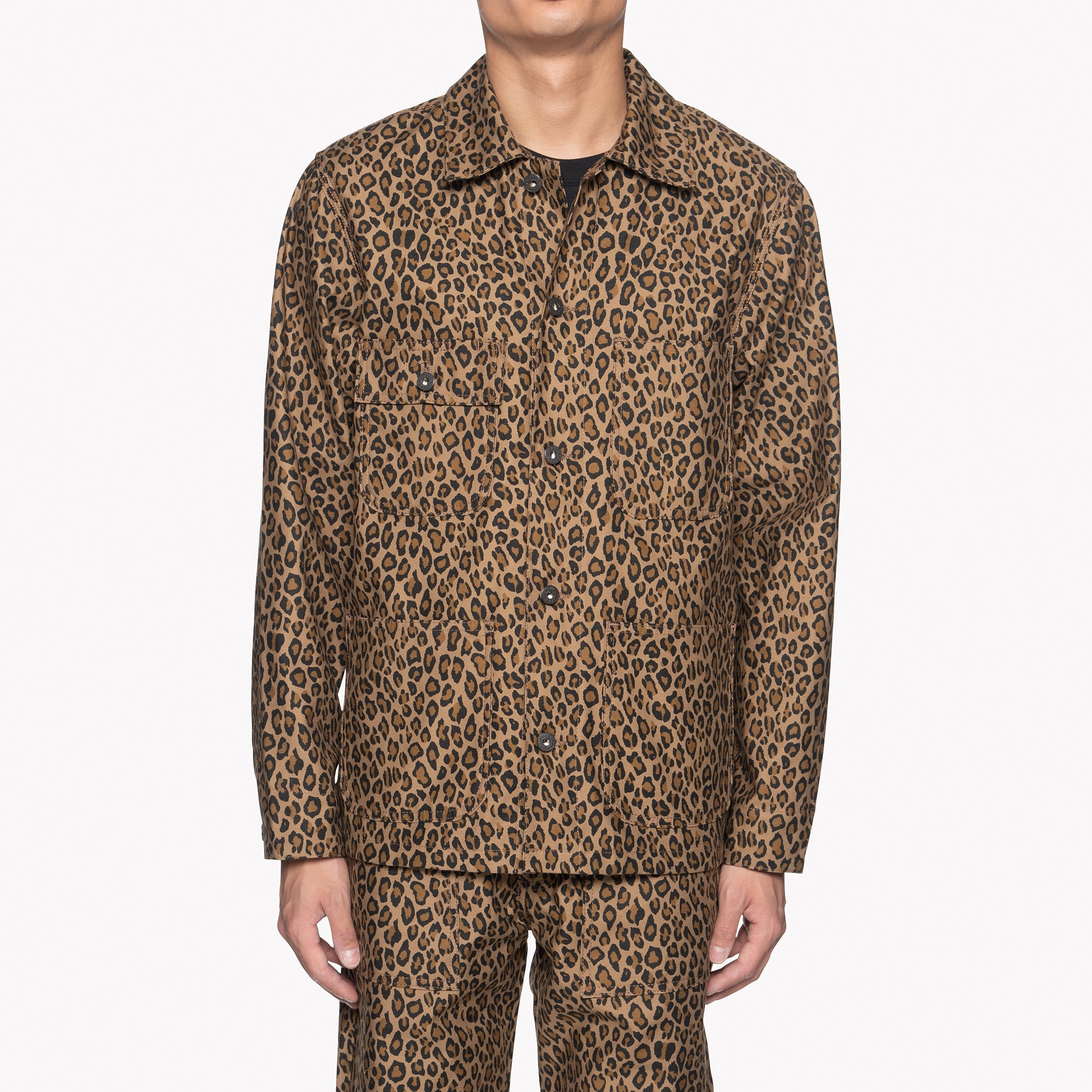 Chore Coat - Leopard Print by Naked & Famous Denim