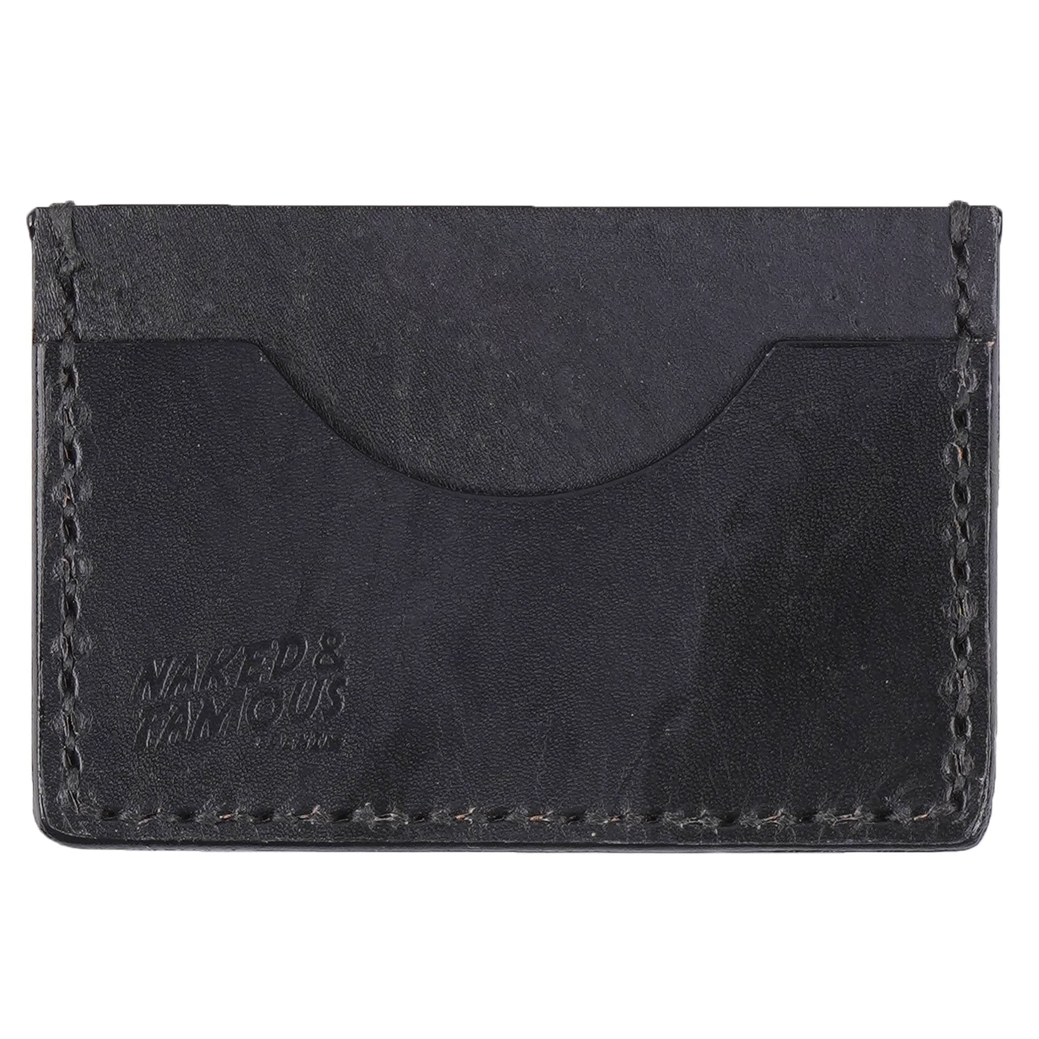 Card Case - Bovine Leather - Black by Naked & Famous Denim