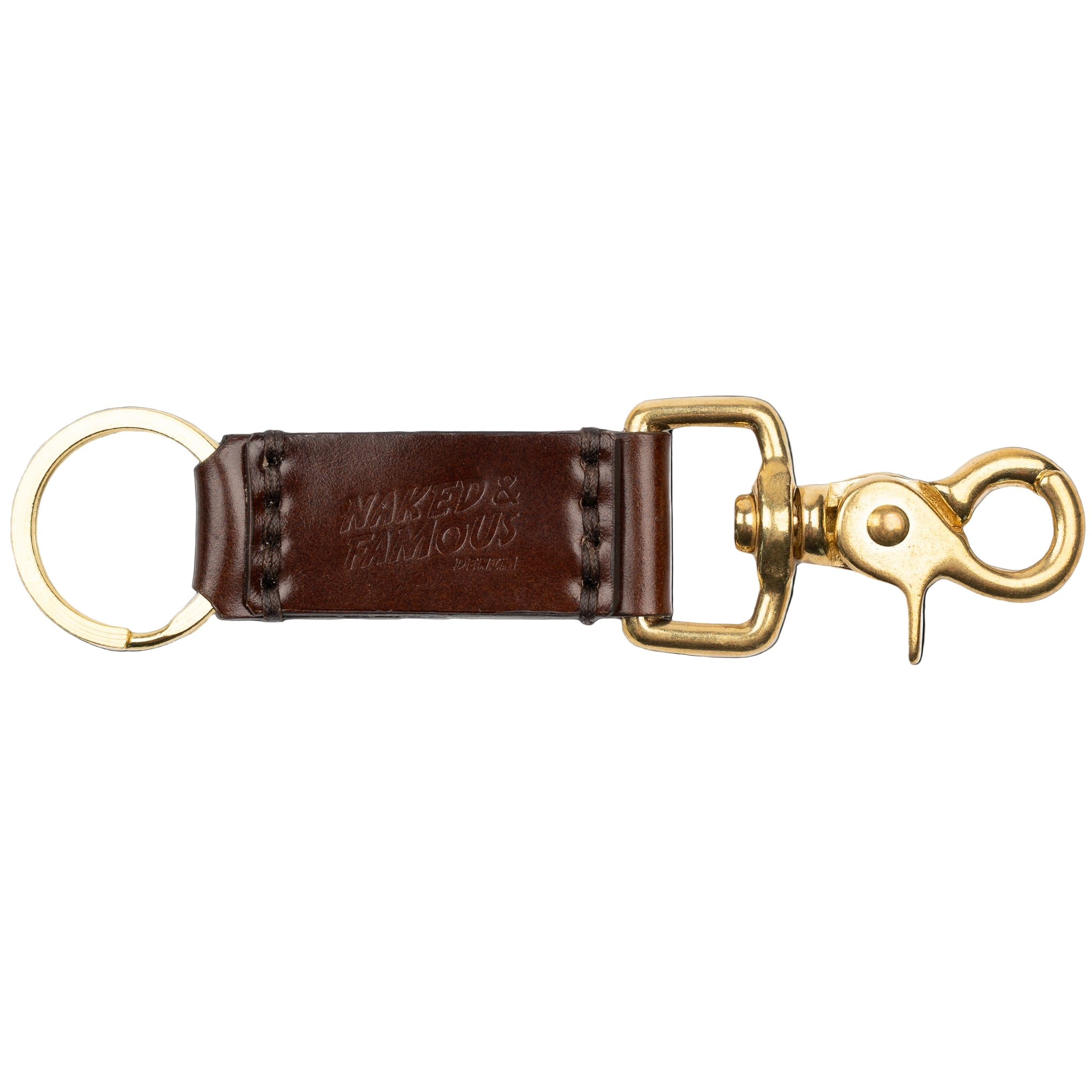 Porte-clés - Cuir Cordovan - Marron Noyer