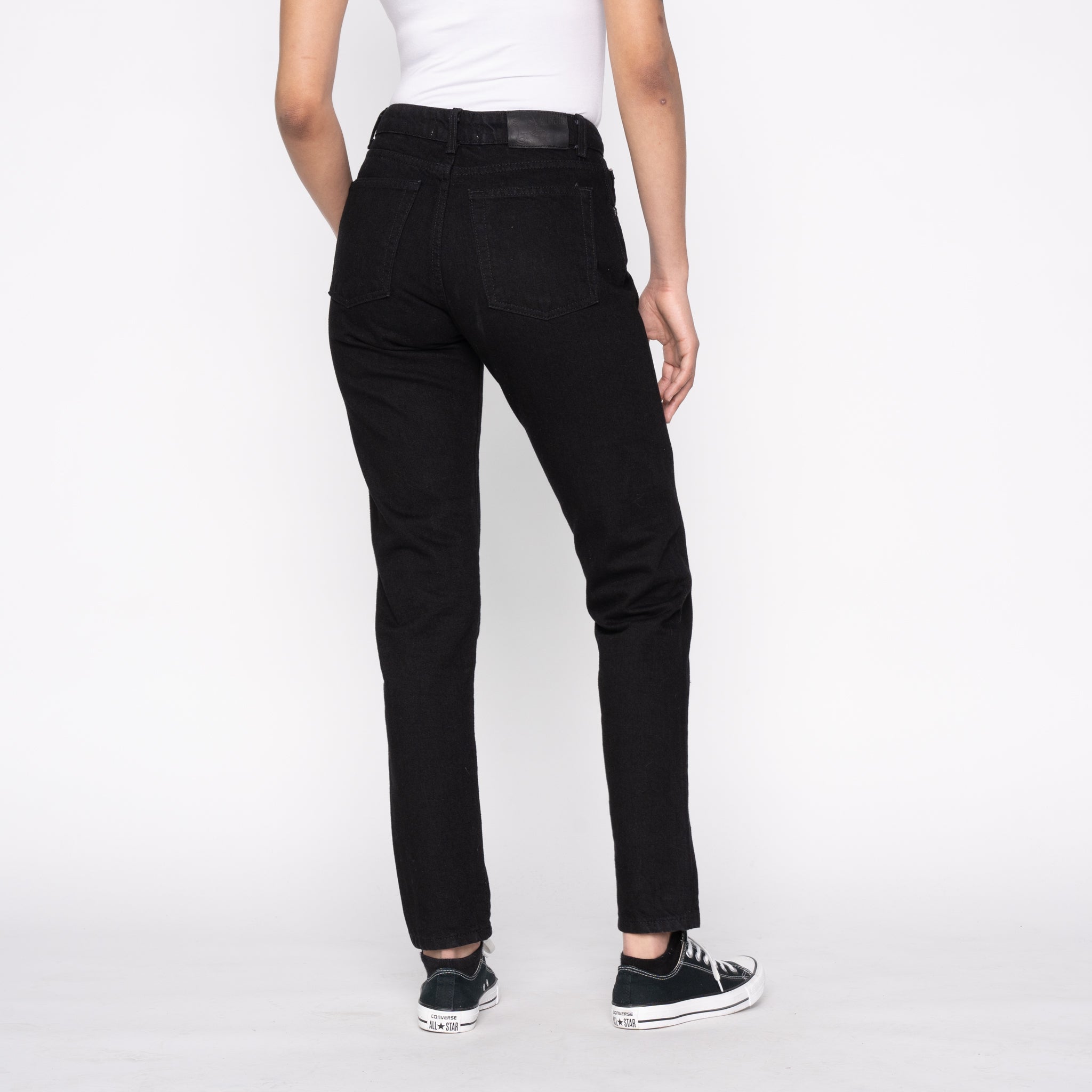 Women's - Max - Solid Black Selvedge by Naked & Famous Denim