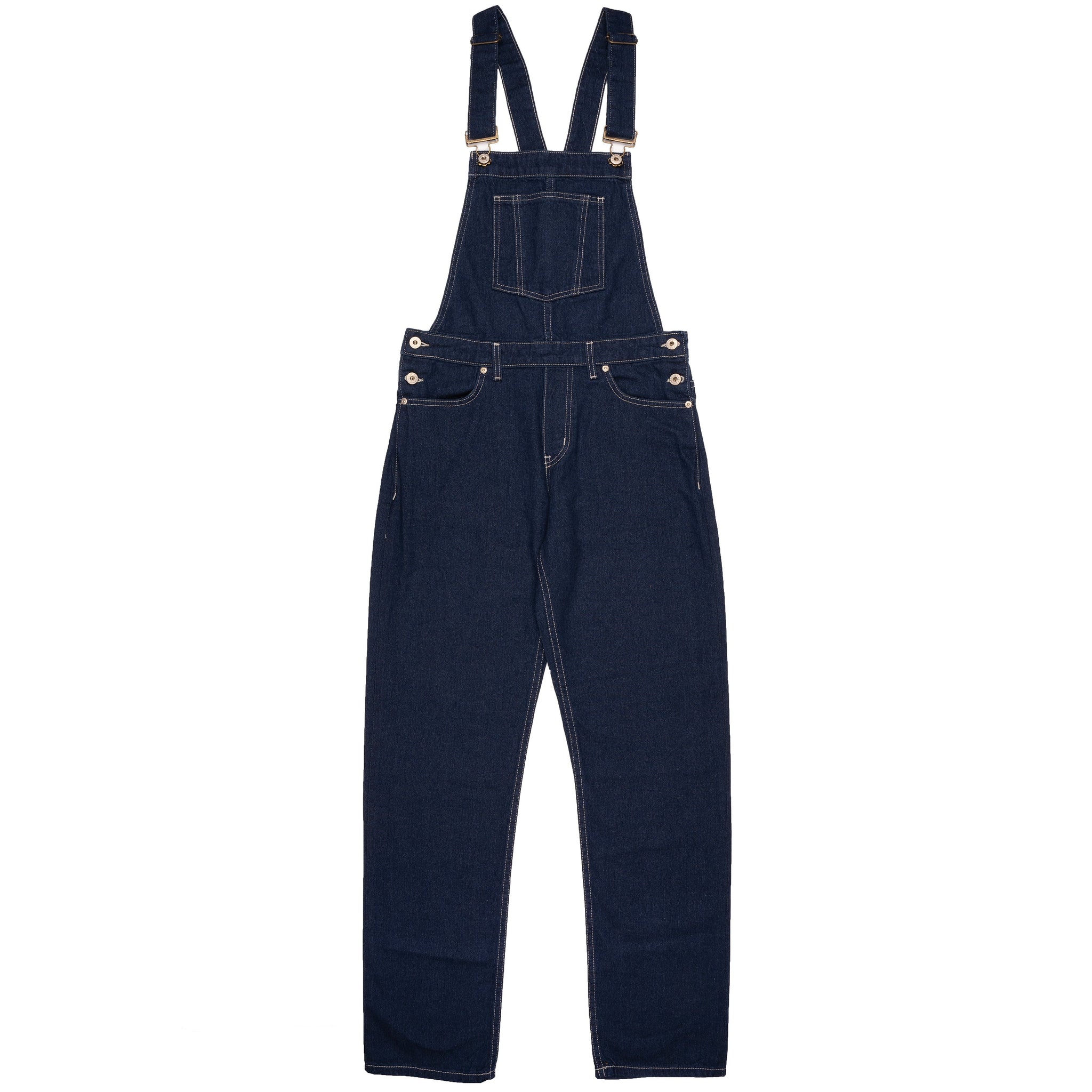 Plaid Straight Leg Overalls