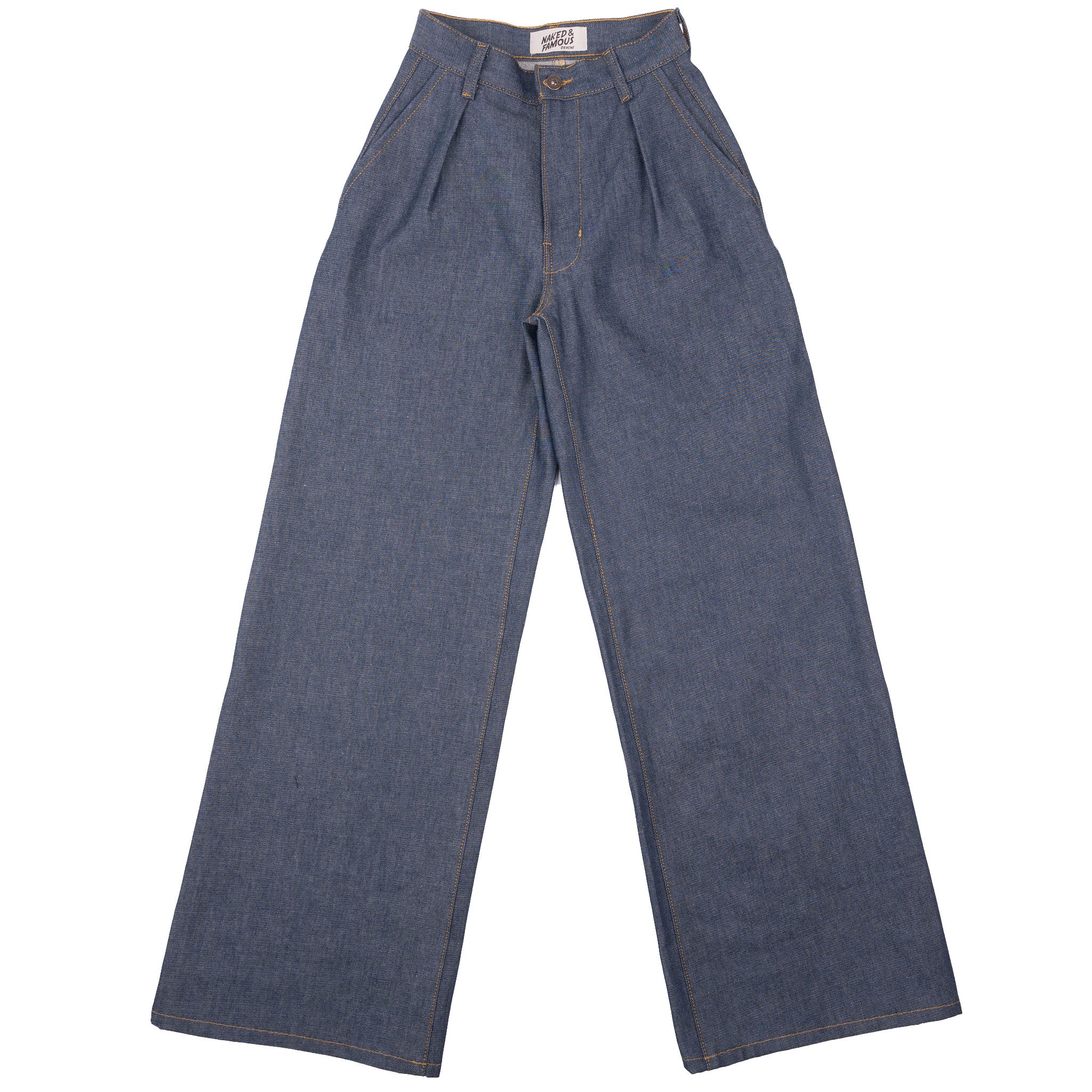 Wide Leg Trouser - Natural Indigo - Indigo