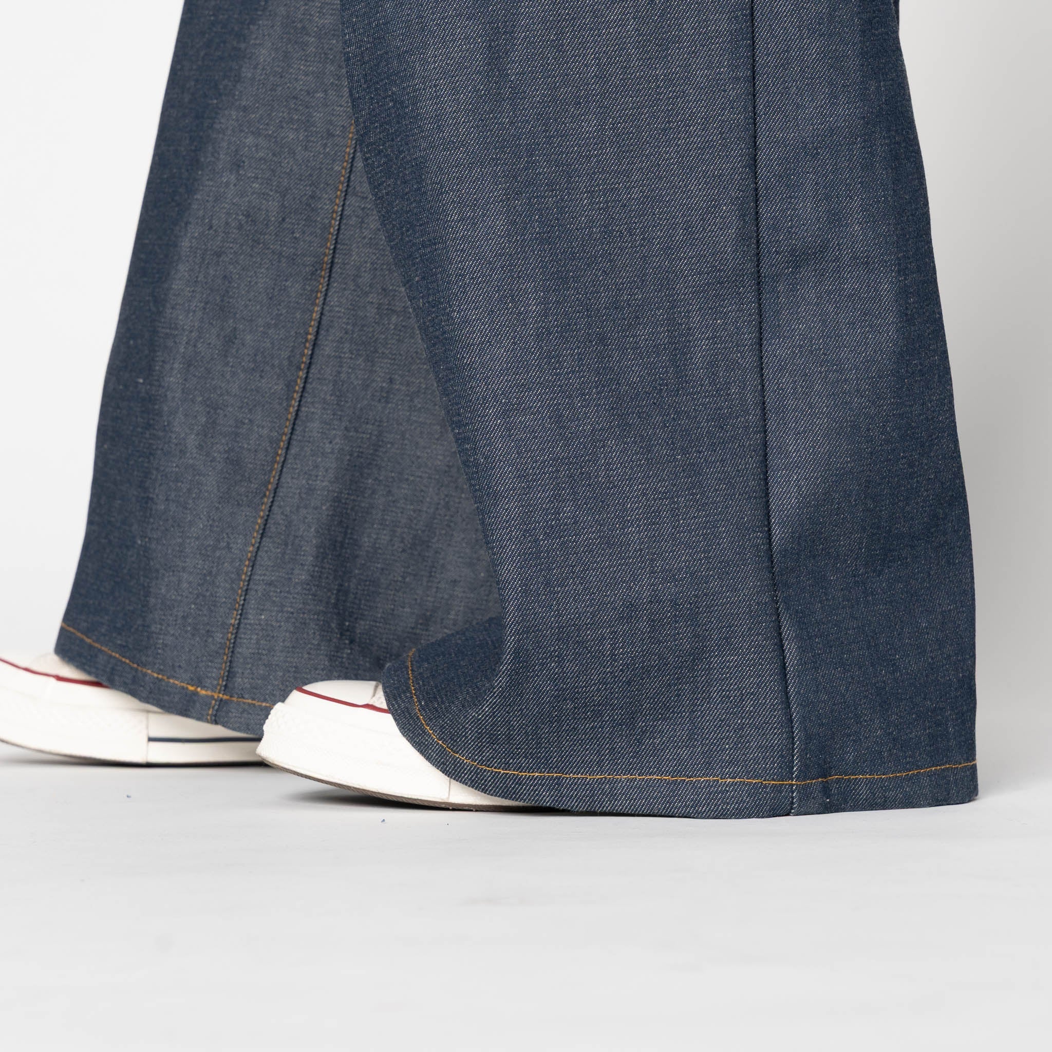 Wide Leg Trouser - Natural Indigo - Indigo by Naked & Famous Denim