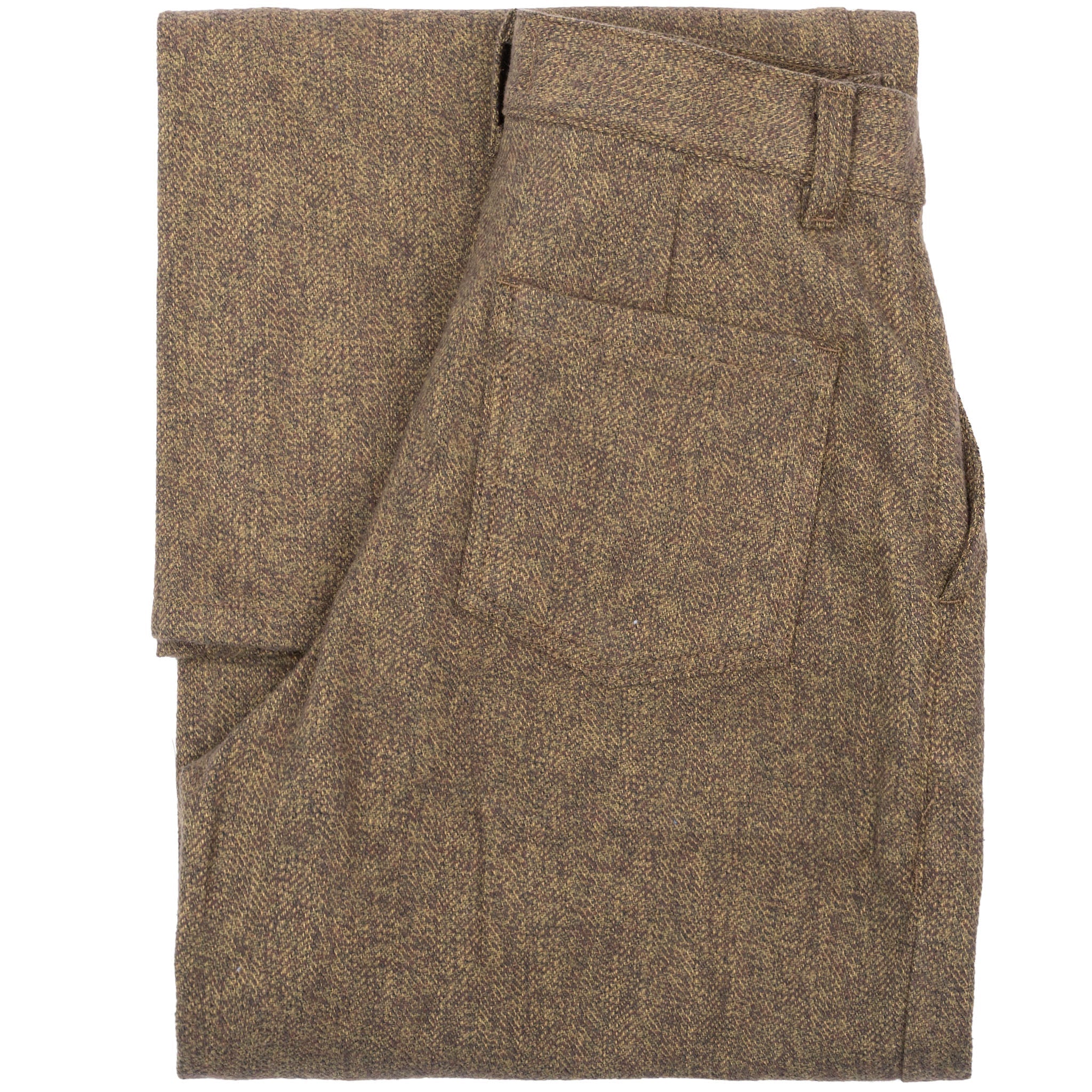 Wide Leg Trouser - Herringbone Triple Twist - Forest by Naked & Famous Denim