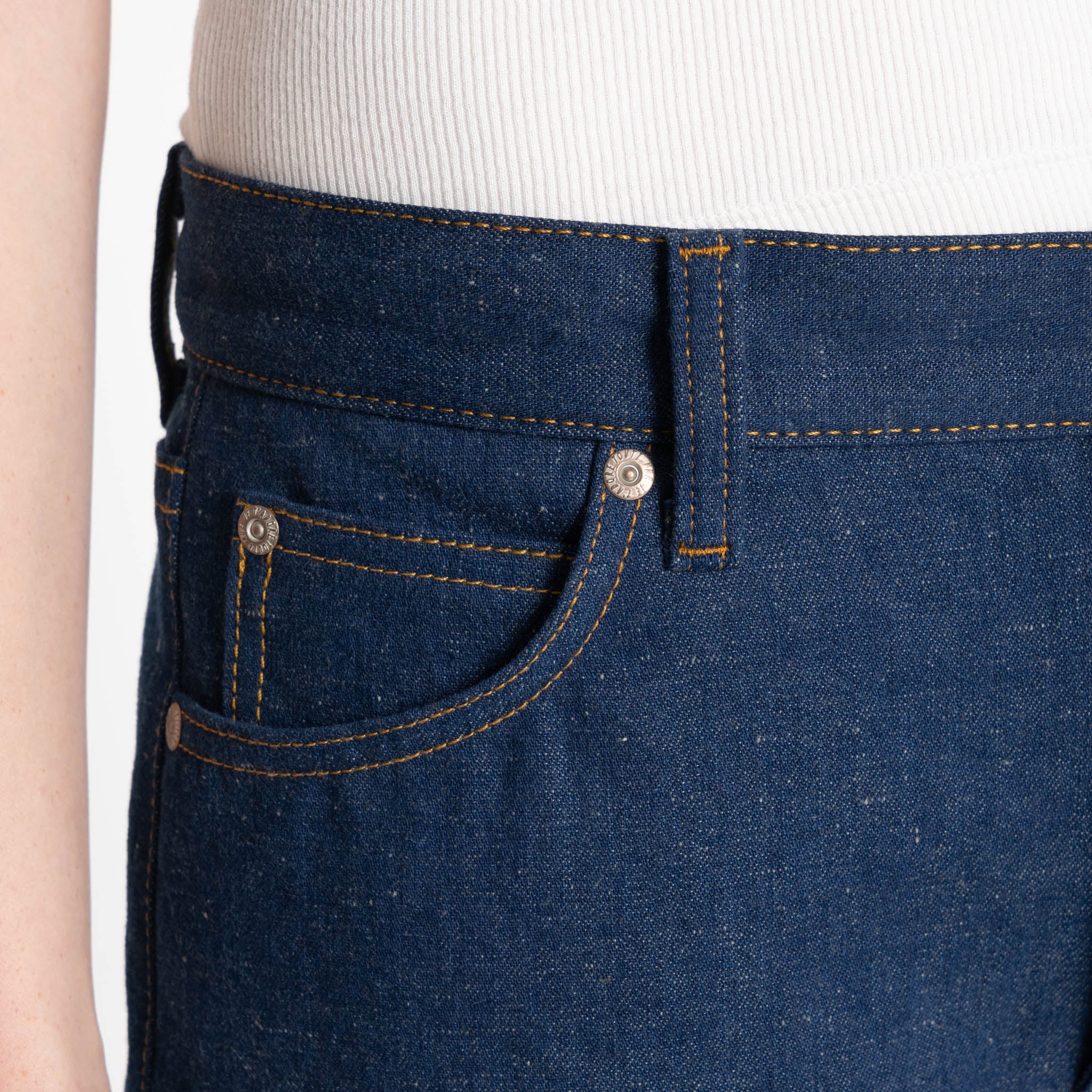 Bestie - 2x1 Dungaree Nep Denim - Mid Indigo