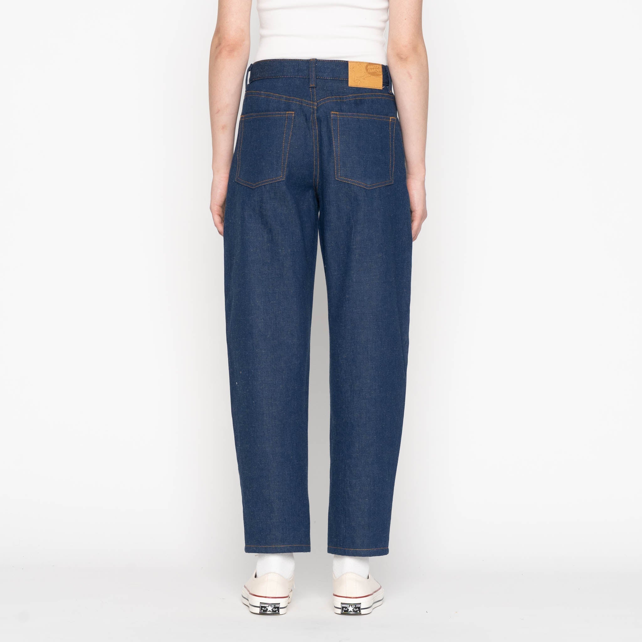 Bestie - 2x1 Dungaree Nep Denim - Mid Indigo by Naked & Famous Denim