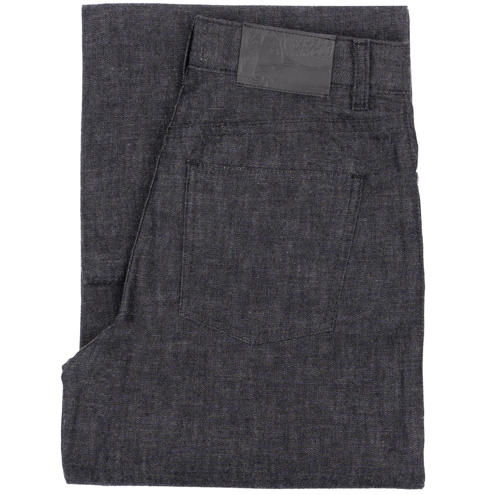 Wide Wild West - Black Lightweight Denim - Black by Naked & Famous Denim