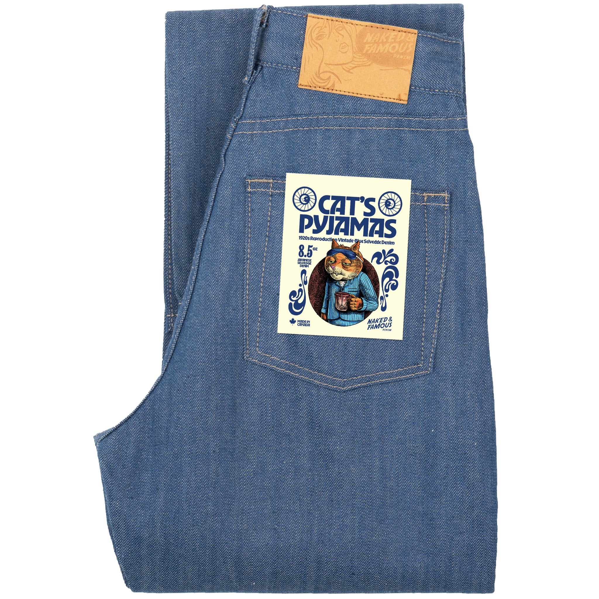 True Girl - The Cat’s Pajamas Selvedge - Blue by Naked & Famous Denim
