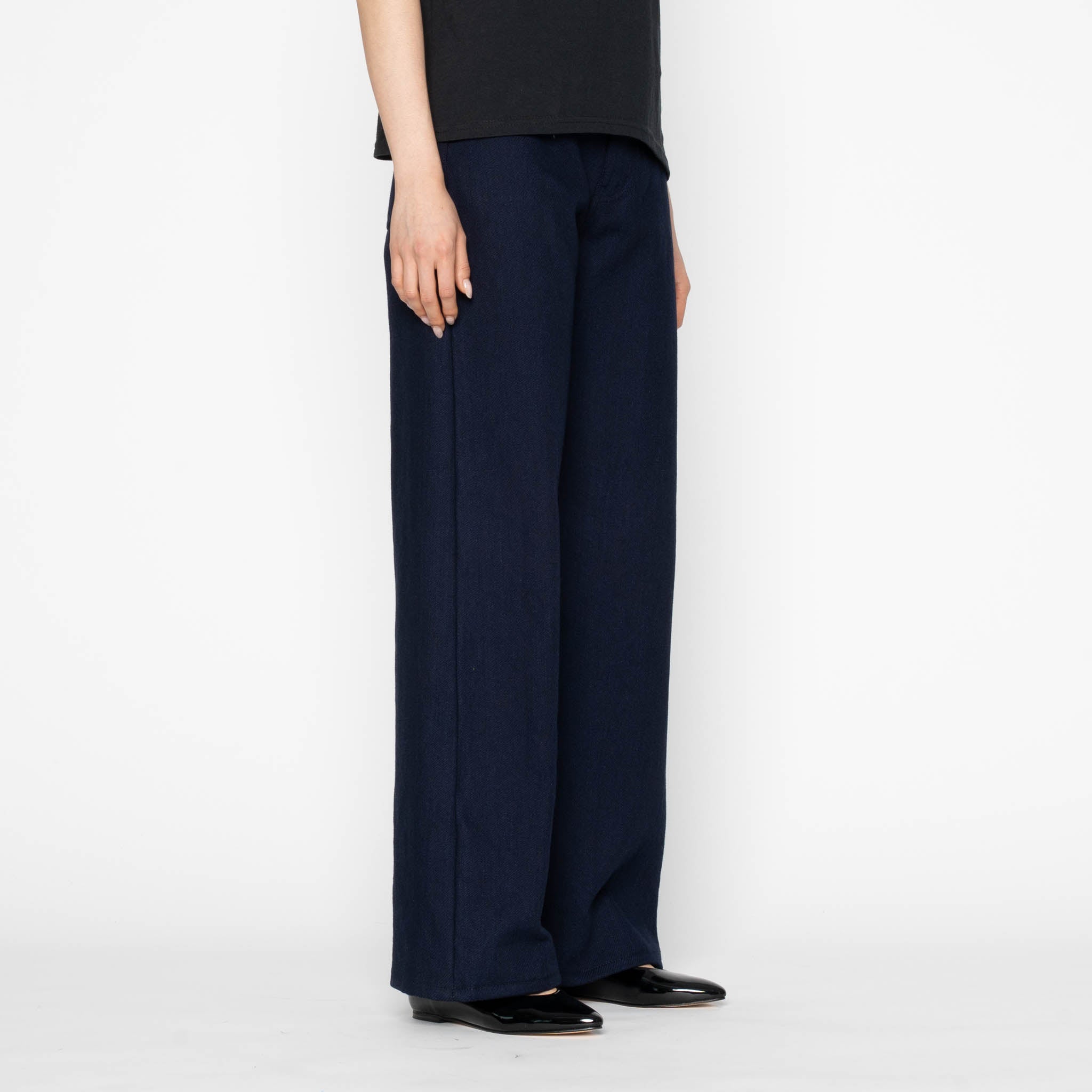 Wide Wild West - Maekake Dobby - Indigo by Naked & Famous Denim