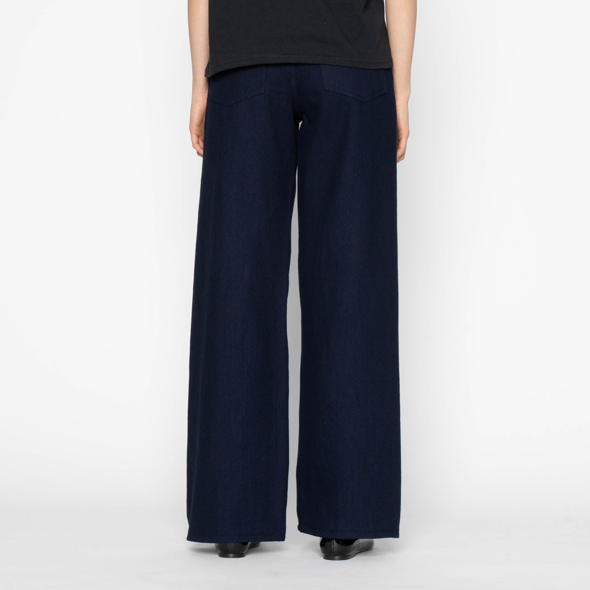 Wide Wild West - Maekake Dobby - Indigo by Naked & Famous Denim