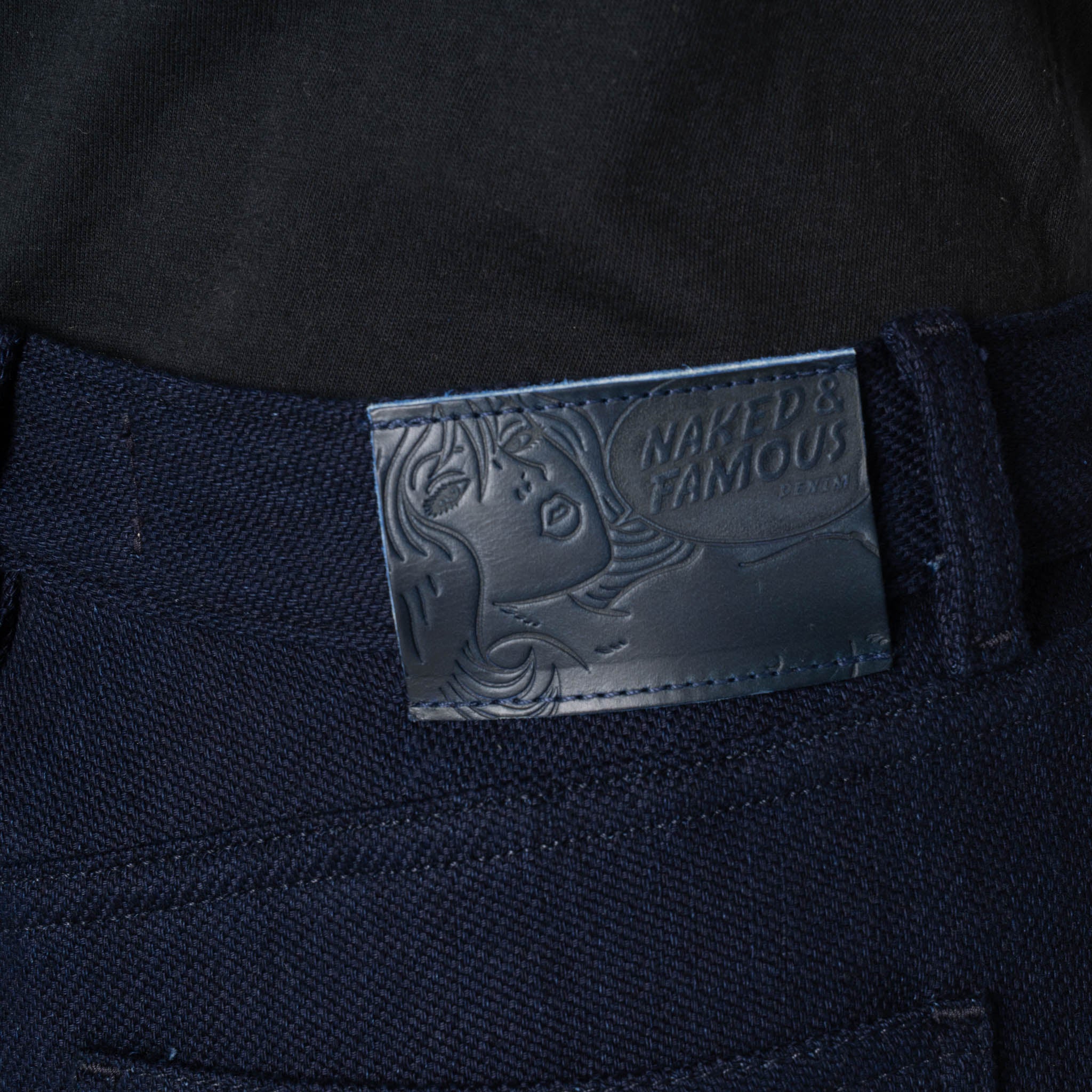 Wide Wild West - Maekake Dobby - Indigo by Naked & Famous Denim