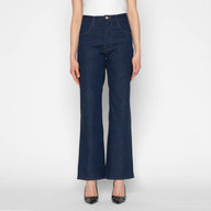 Maudie Flared - 2x1 Nep Dungaree Denim by Naked & Famous Denim