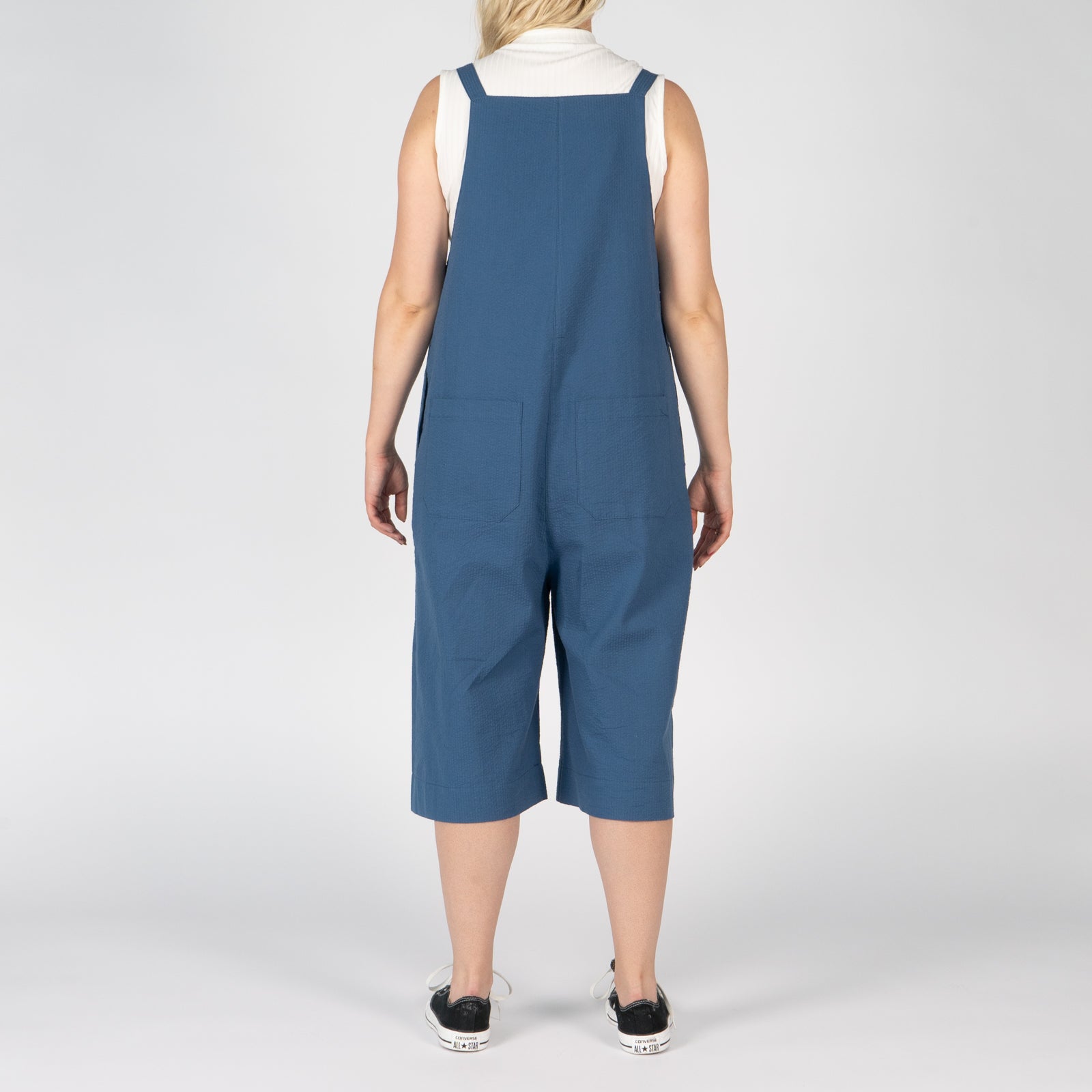 Romper - Seersucker 40s - Blue by Naked & Famous Denim