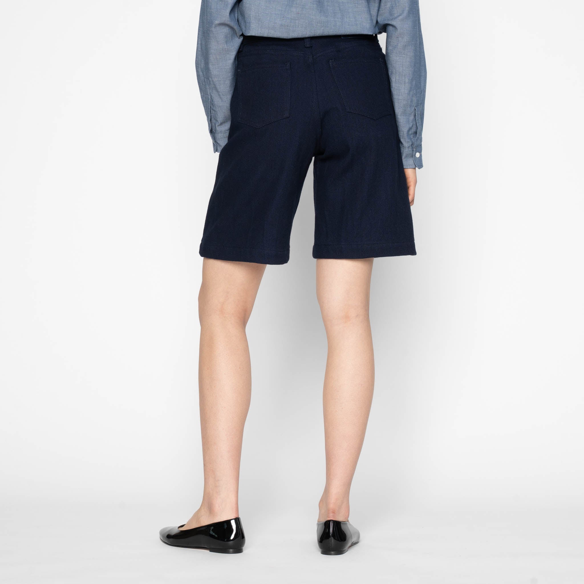 Denim Short - Maekake Dobby - Indigo by Naked & Famous Denim