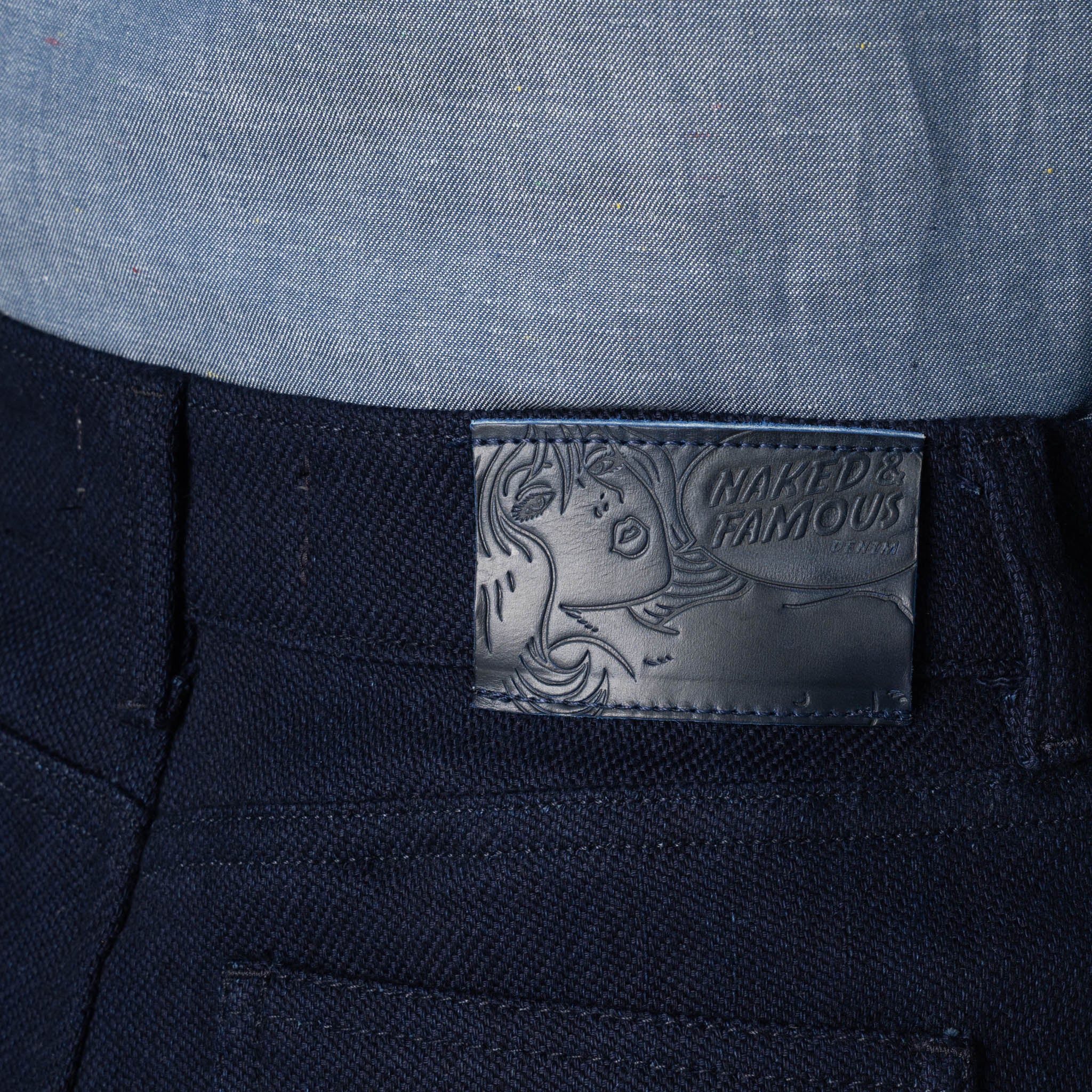 Denim Short - Maekake Dobby - Indigo by Naked & Famous Denim