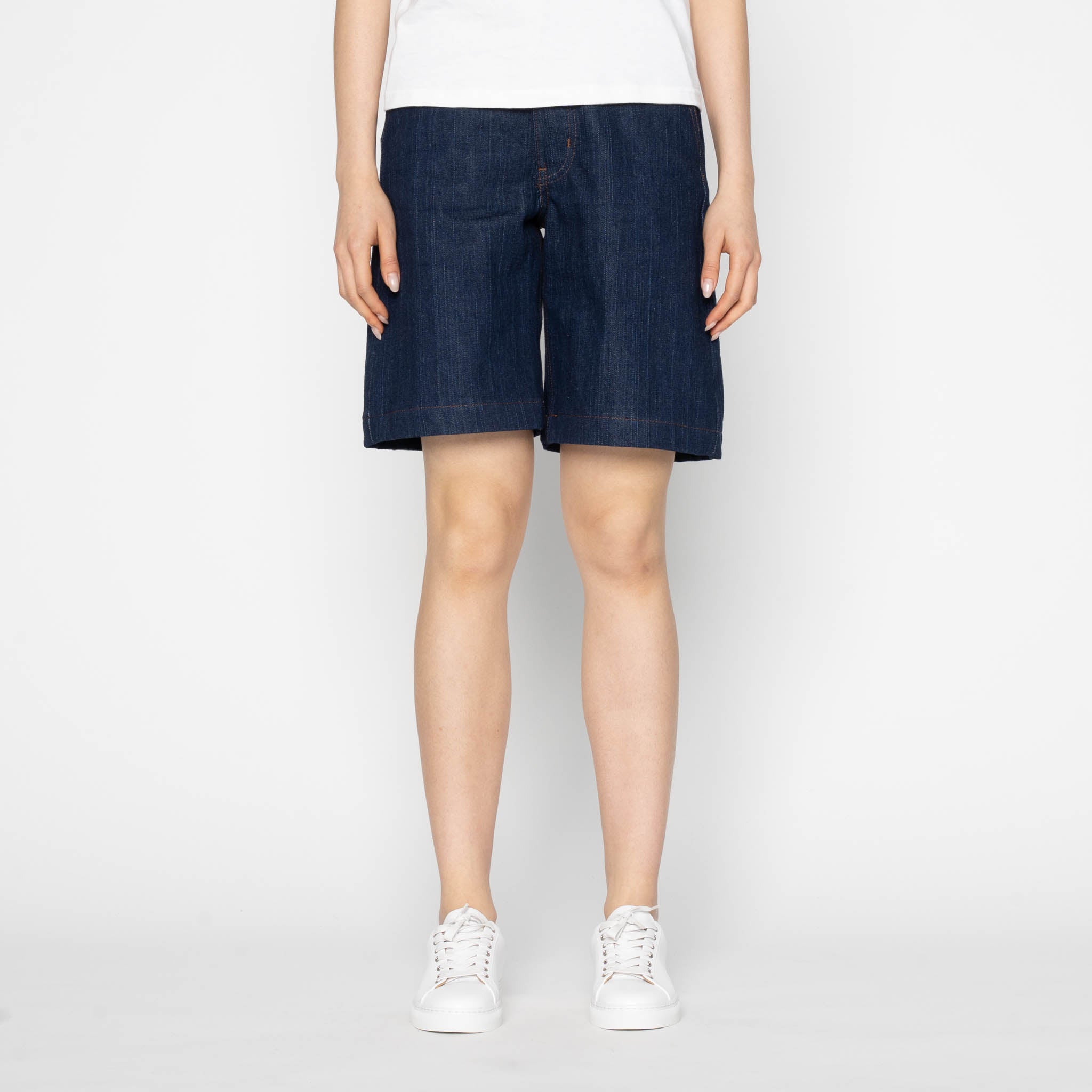 Andie Short - Vertical Slub Denim - Indigo by Naked & Famous Denim