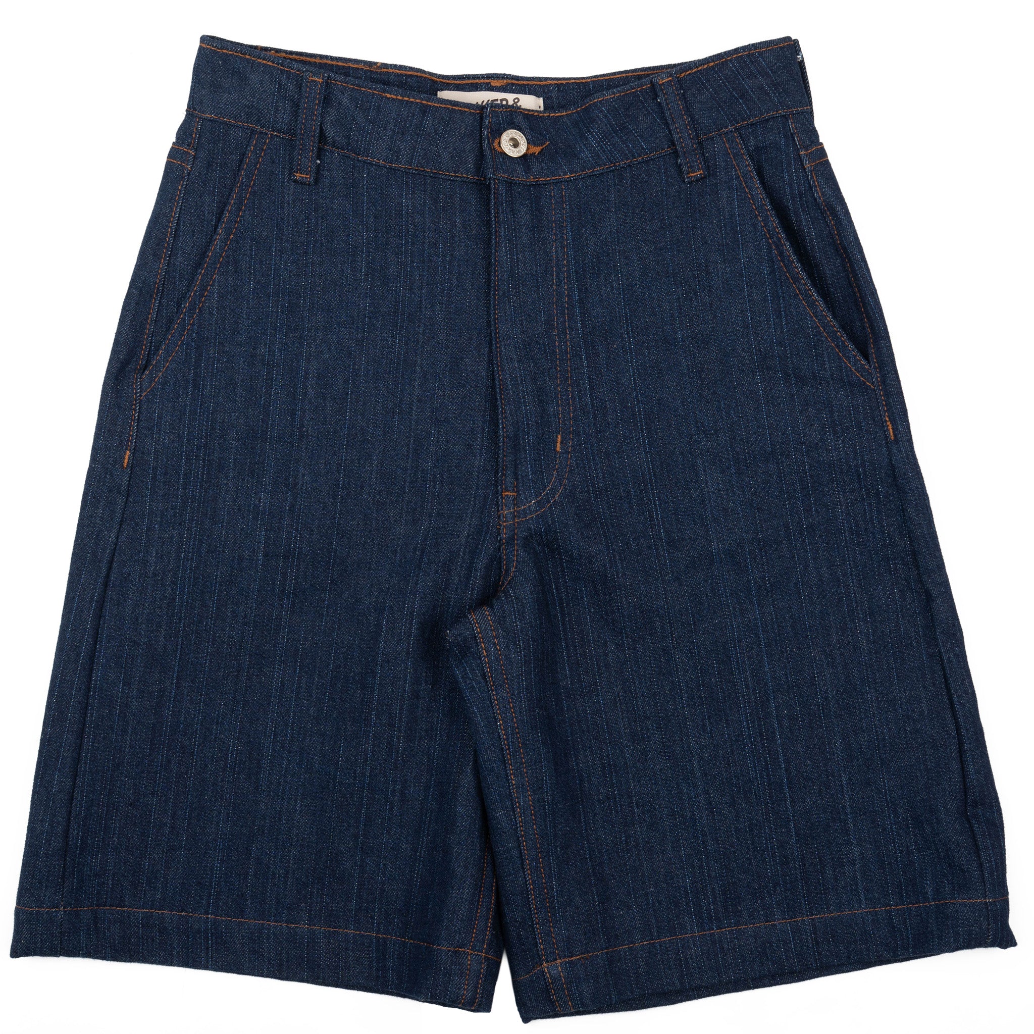 Andie Shorts - Vertical Slub Denim - Indigo