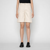 Andie Shorts - Hard Twist Organic Herringbone - Ecru by Naked & Famous Denim