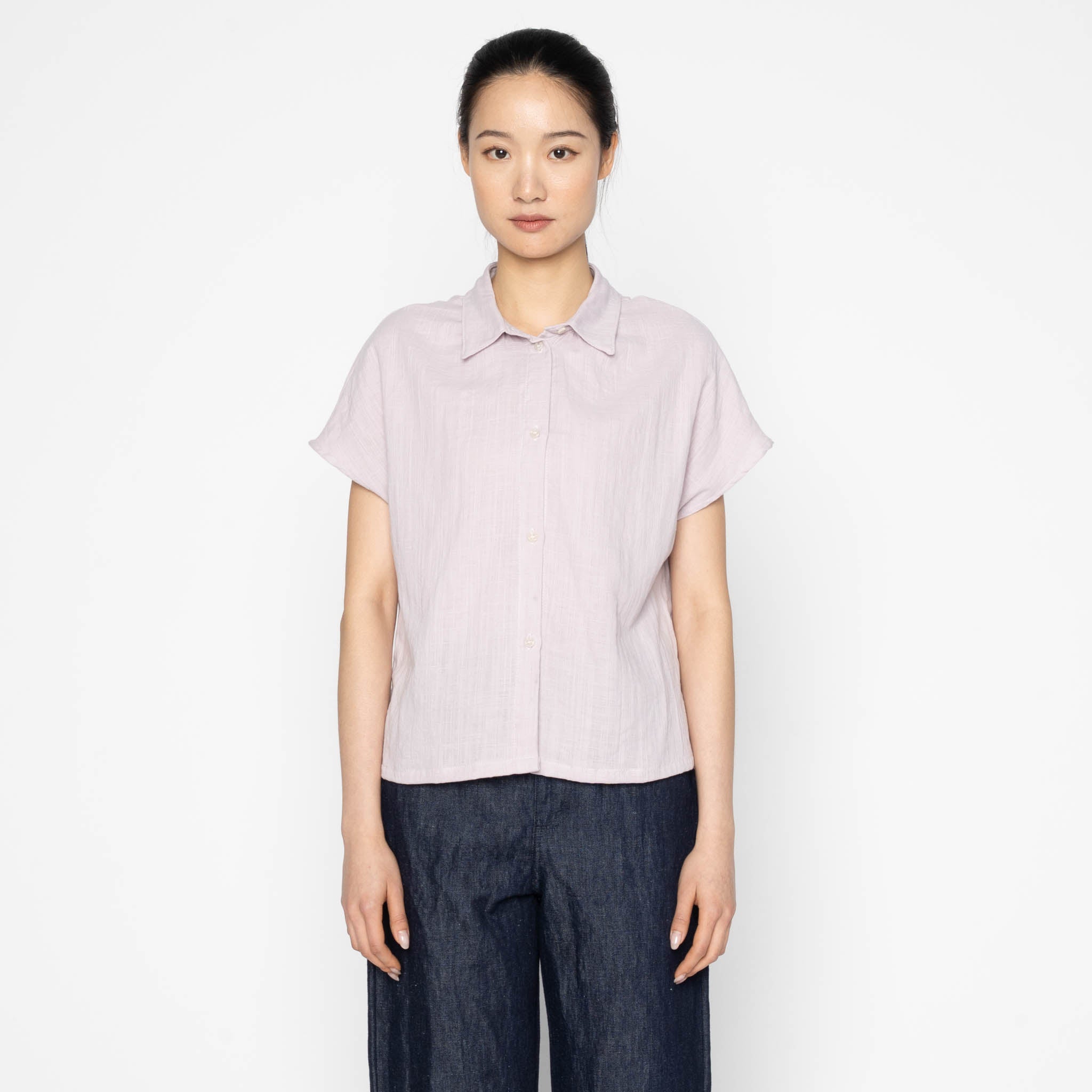 Billie - Double Weave Gauze - Lavender by Naked & Famous Denim