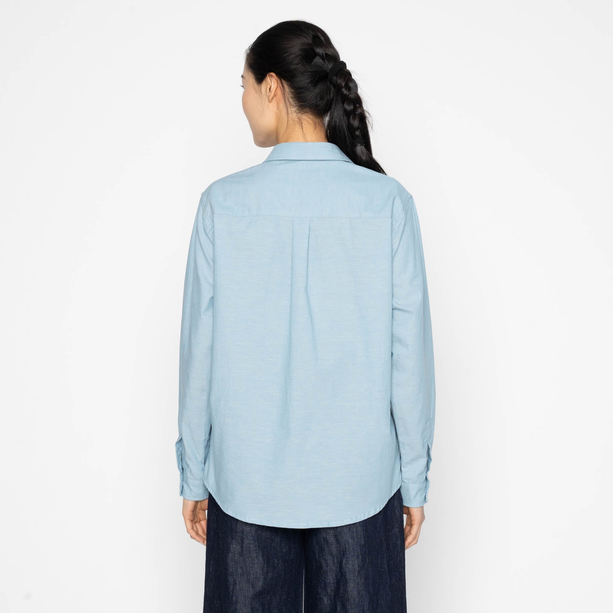 Judy Shirt - Selvedge Chambray - Pale Blue by Naked & Famous Denim