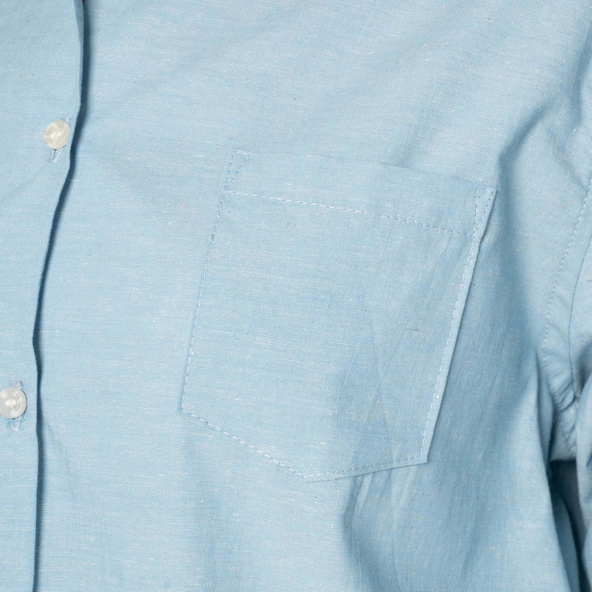 Judy Shirt - Selvedge Chambray - Pale Blue by Naked & Famous Denim