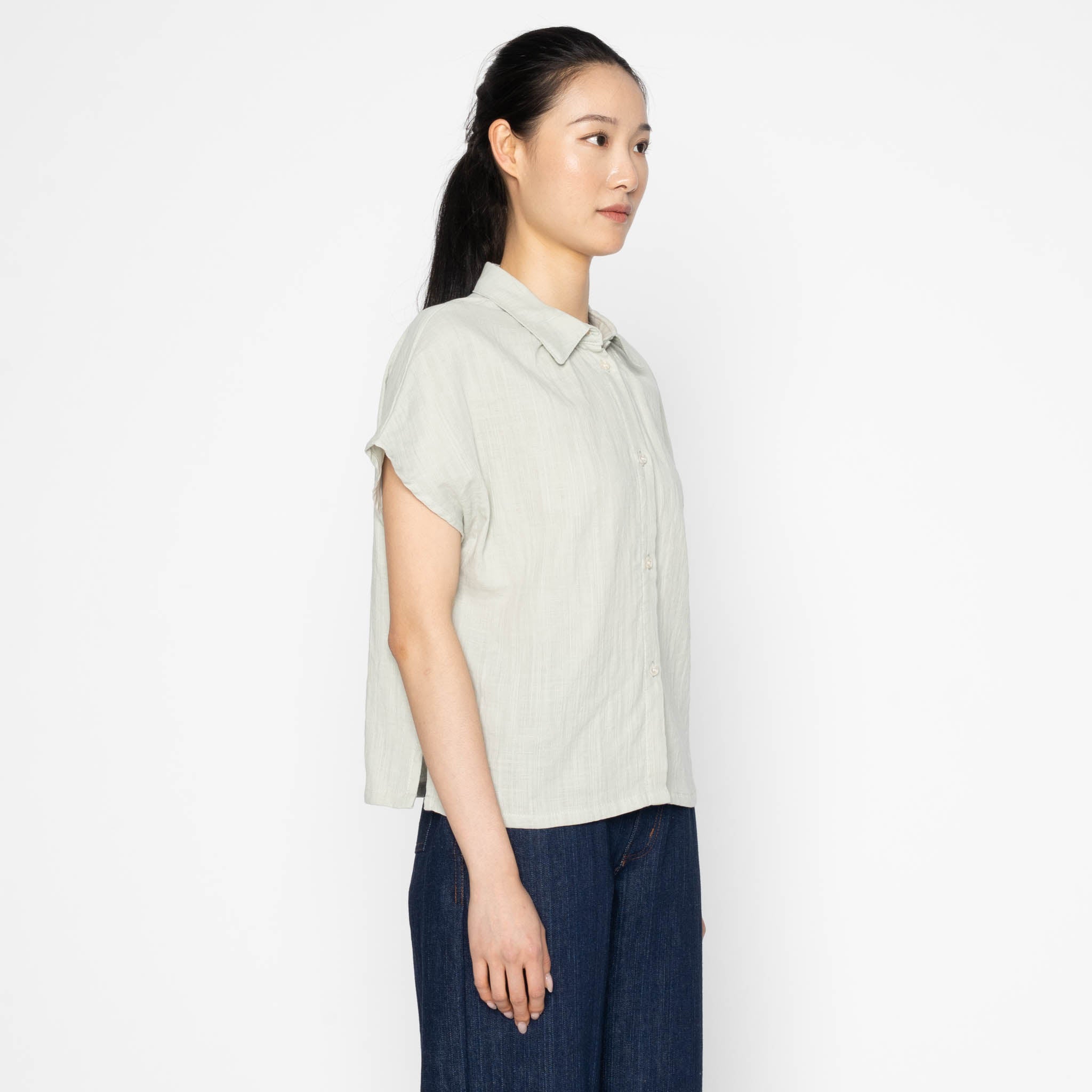 Billie - Double Weave Gauze - Mint by Naked & Famous Denim