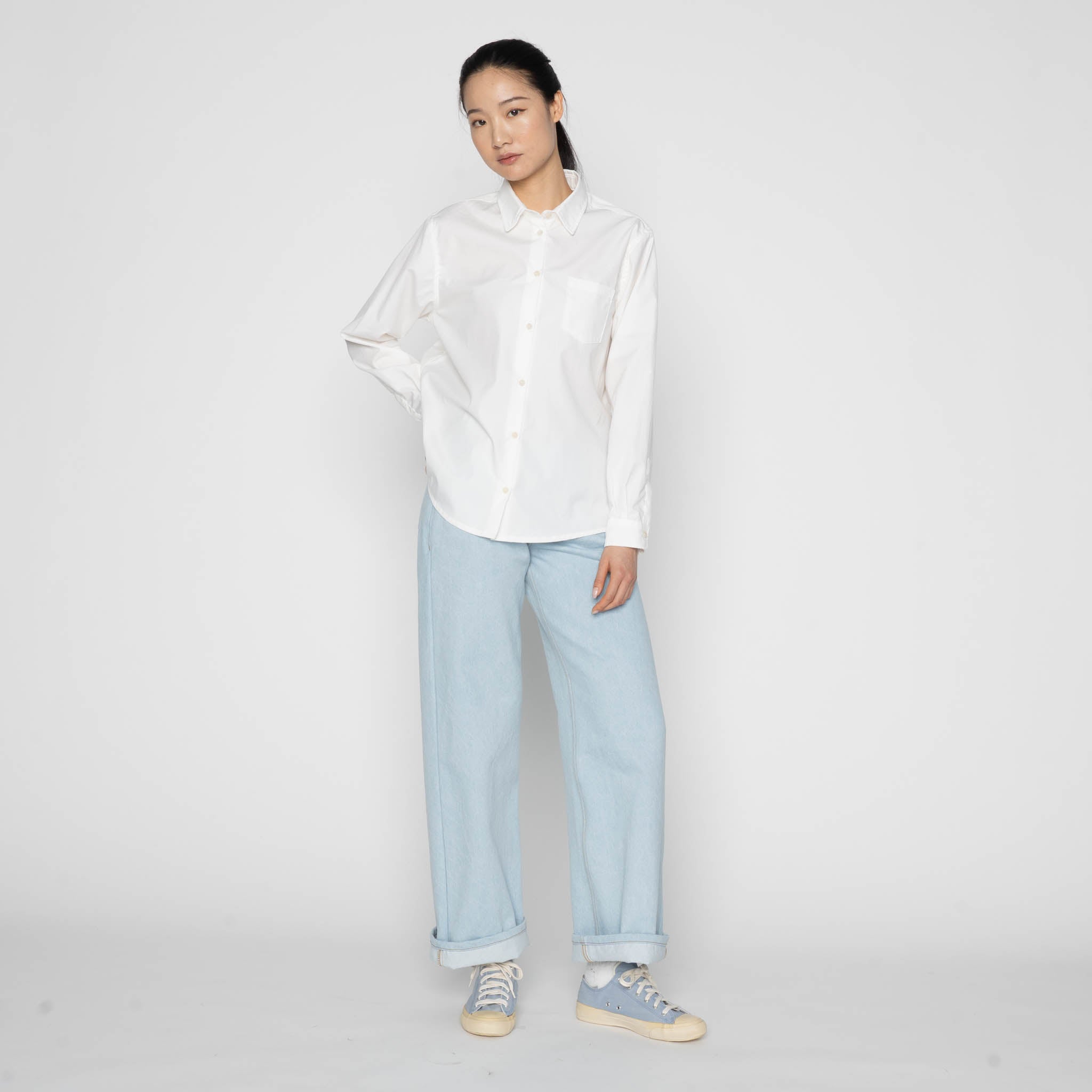 Judy - Pima Pique - White by Naked & Famous Denim