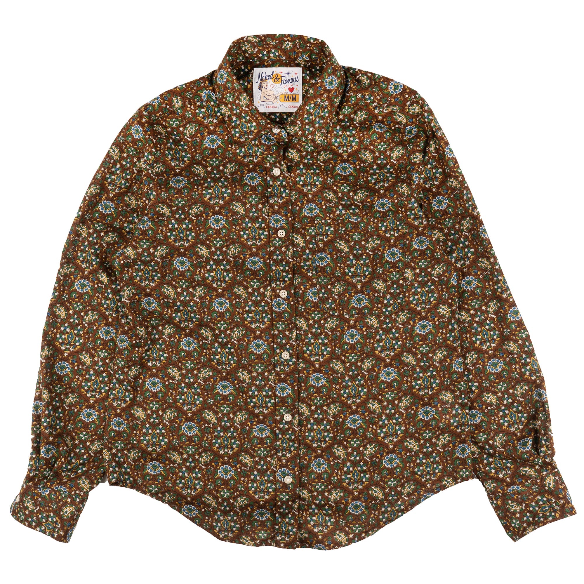 Country Shirt - Bandana Cloth - Brown by Naked & Famous Denim