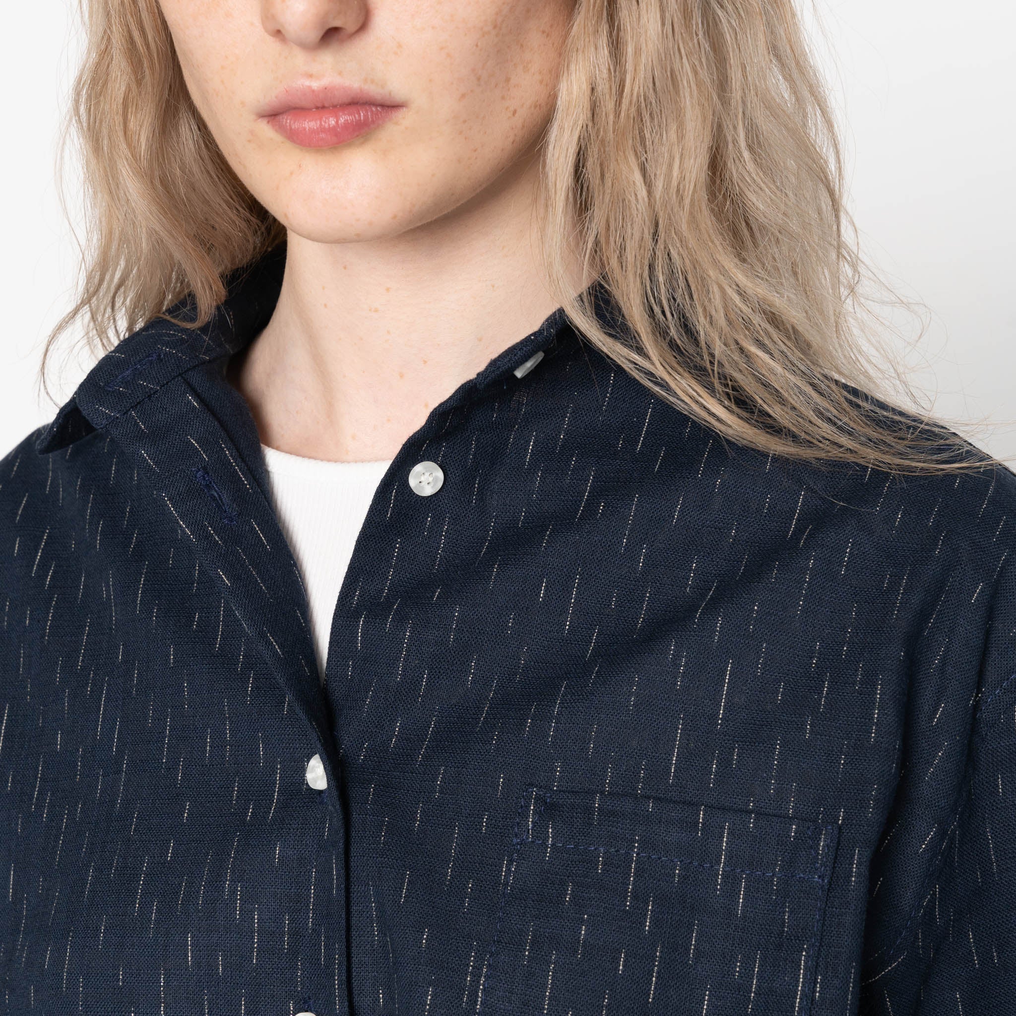 Judy Shirt - Kimono Rain - Indigo by Naked & Famous Denim