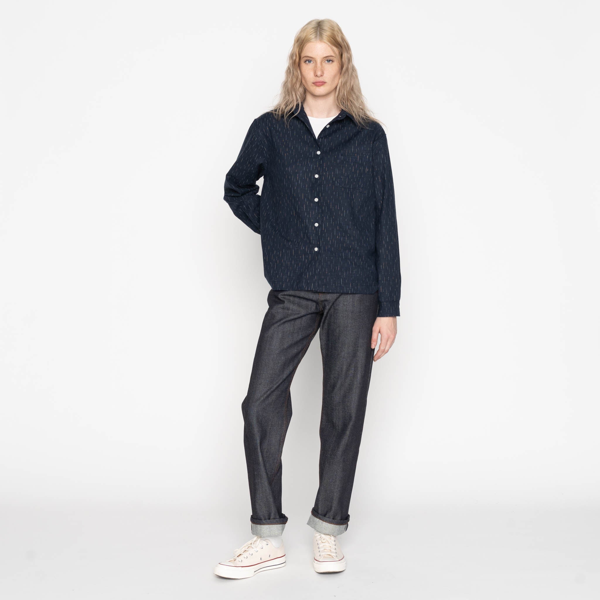 Judy Shirt - Kimono Rain - Indigo by Naked & Famous Denim