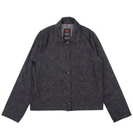 Gracie Jacket - Black Lightweight Denim - Black by Naked & Famous Denim