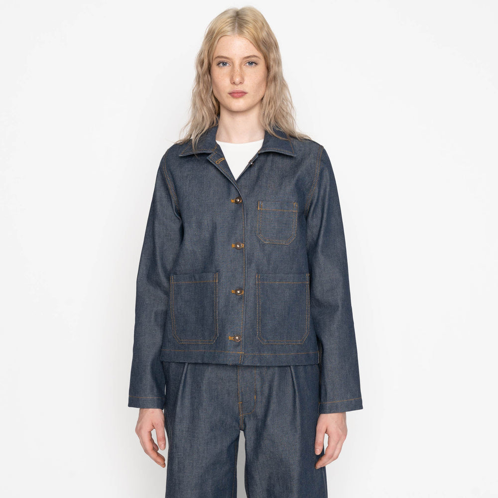 Gracie Jacket - Natural Indigo - Indigo by Naked & Famous Denim