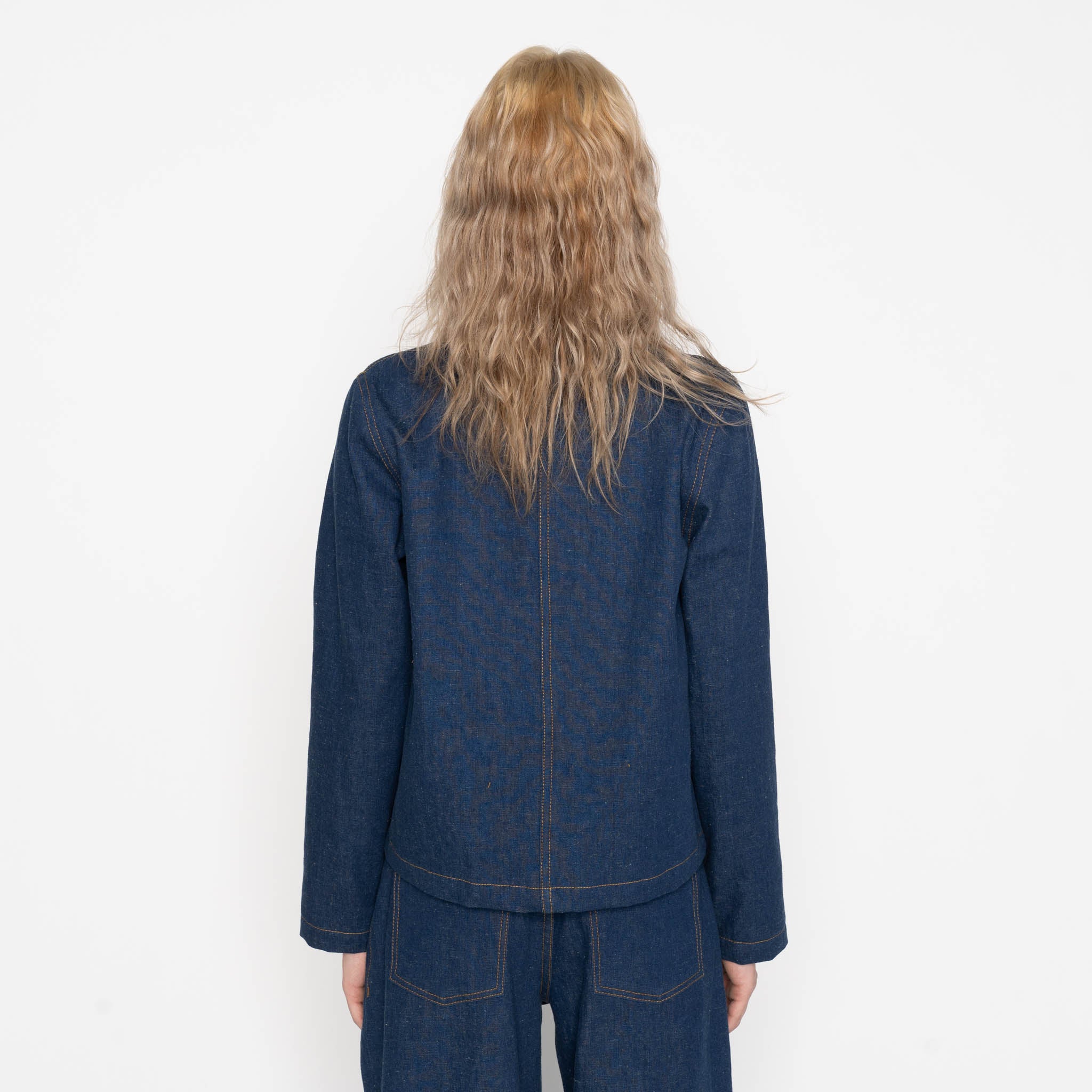 Gracie - 2x1 Dungaree Nep Denim - Mid Indigo