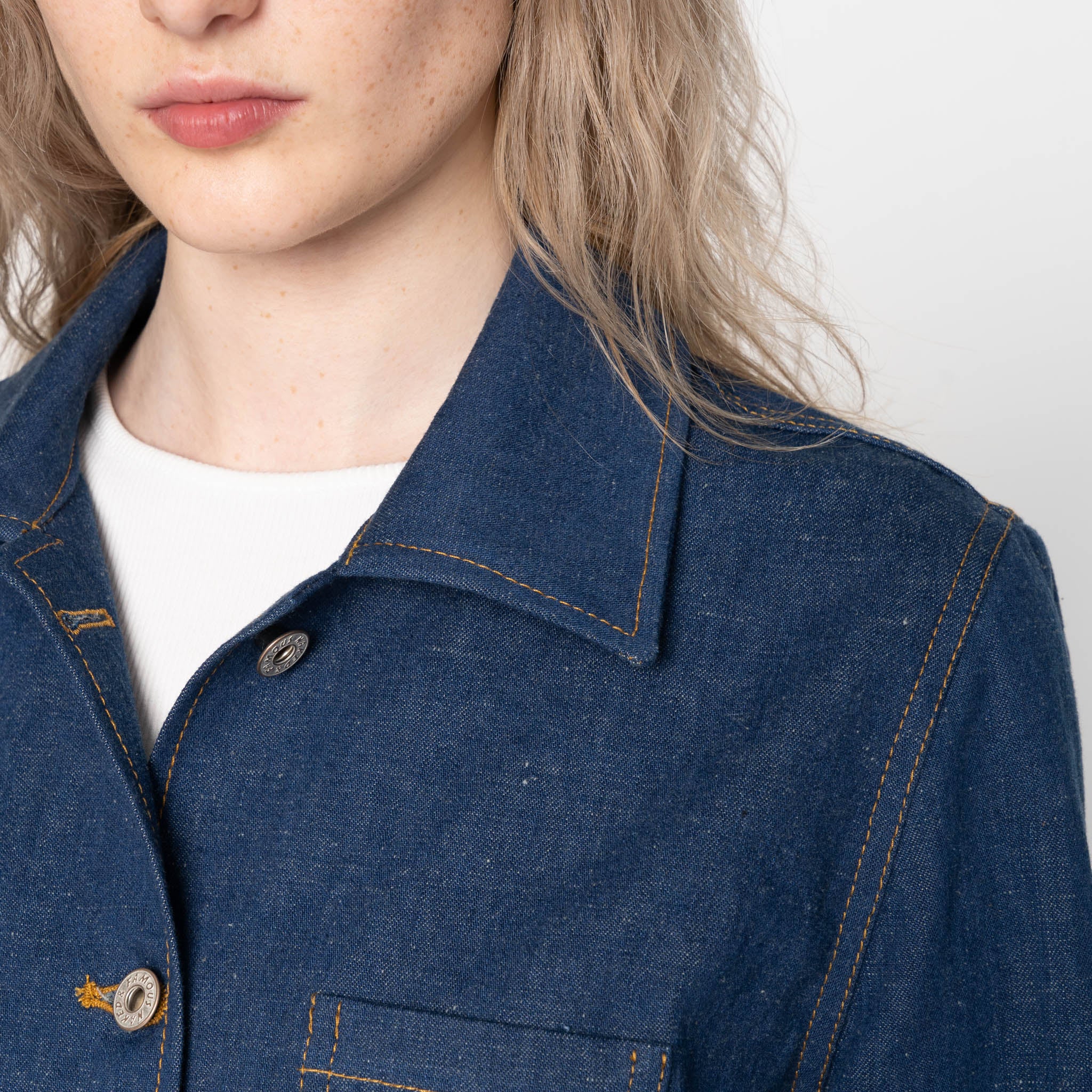 Gracie - 2x1 Dungaree Nep Denim - Mid Indigo