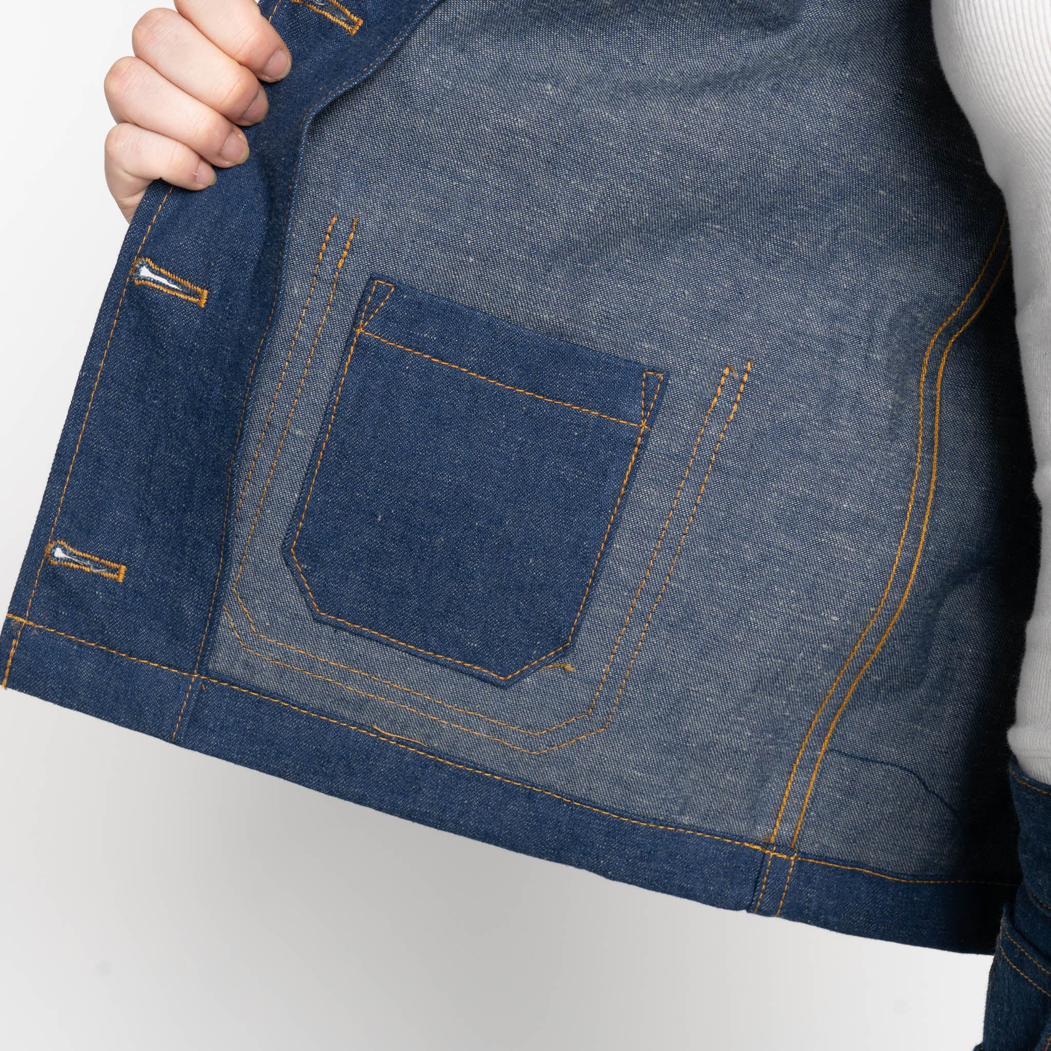 Gracie - 2x1 Dungaree Nep Denim - Mid Indigo