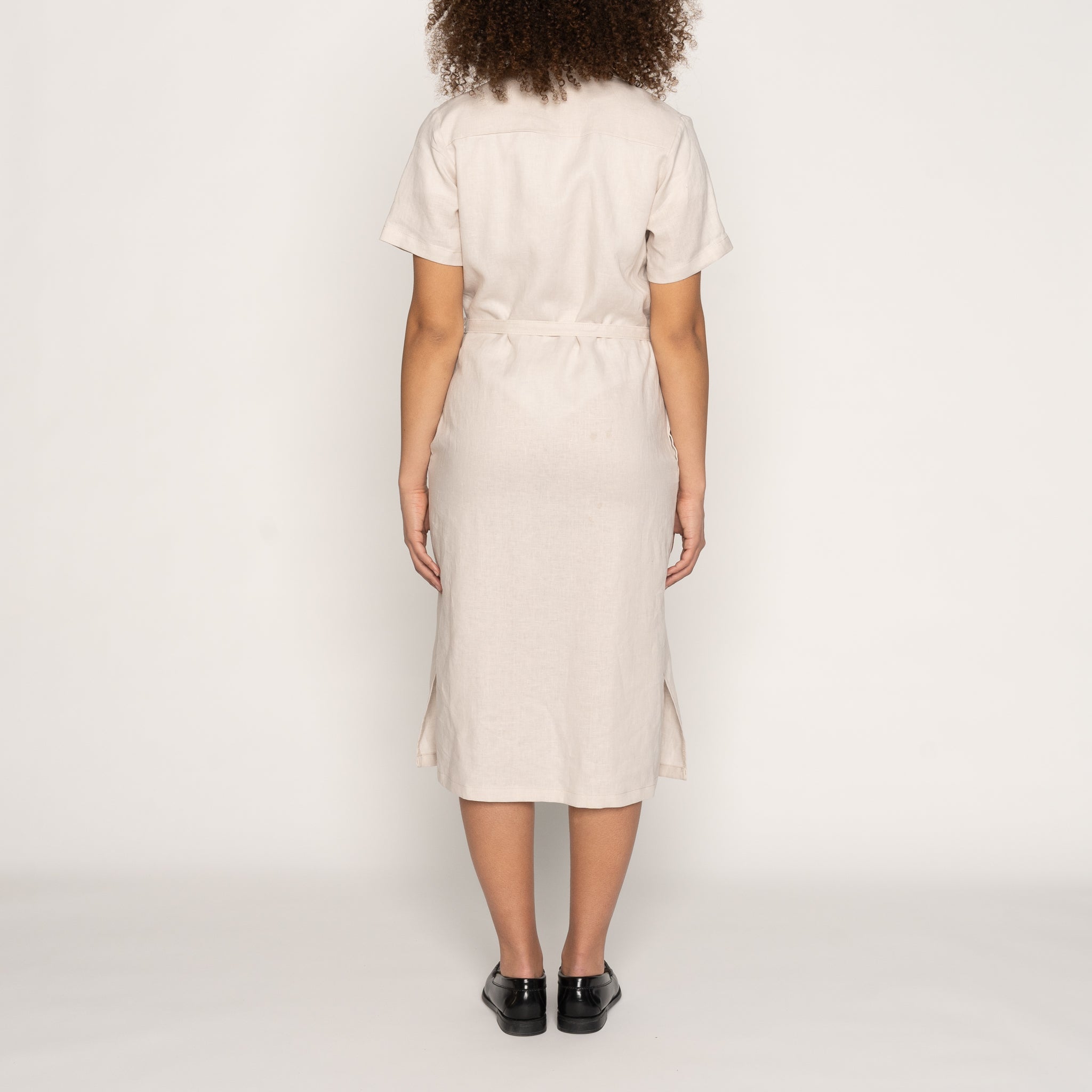 Aloha Dress - French Linen Fine Canvas - Ecru | Naked & Famous Denim