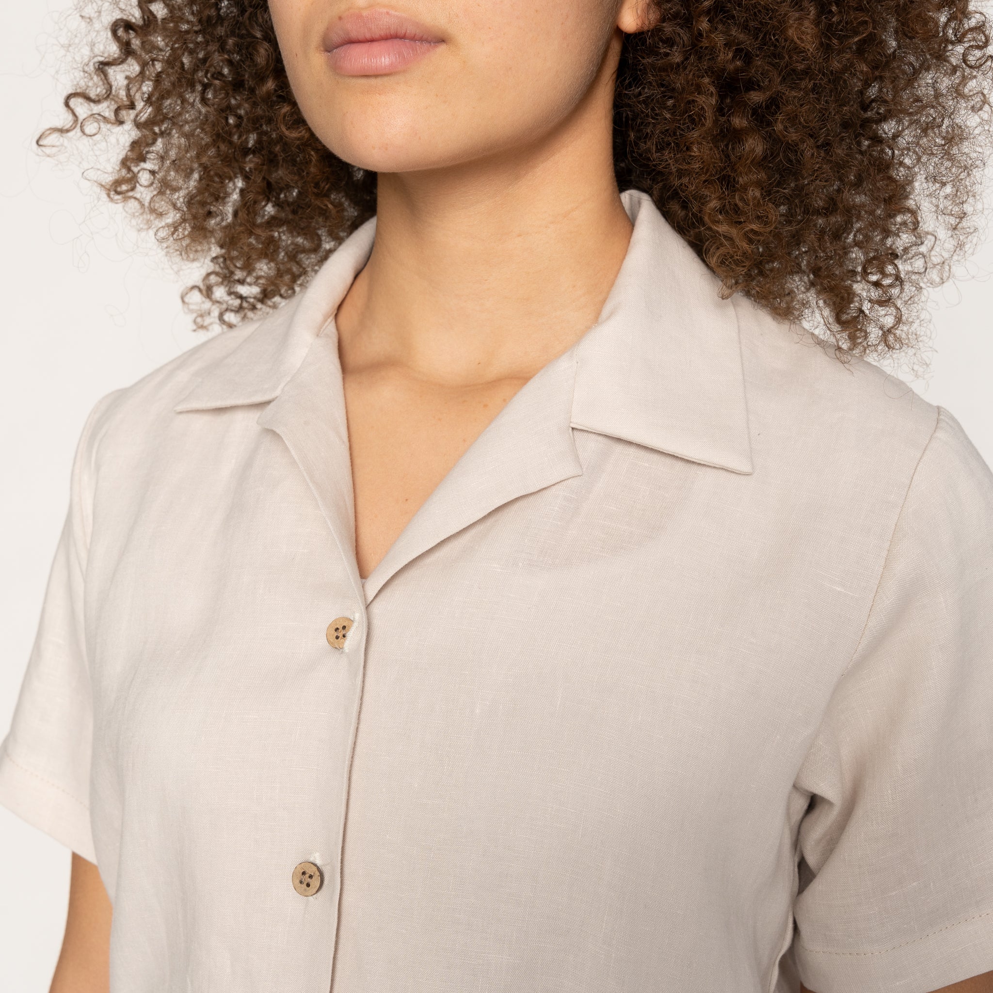 Aloha Dress - French Linen Fine Canvas - Ecru | Naked & Famous Denim