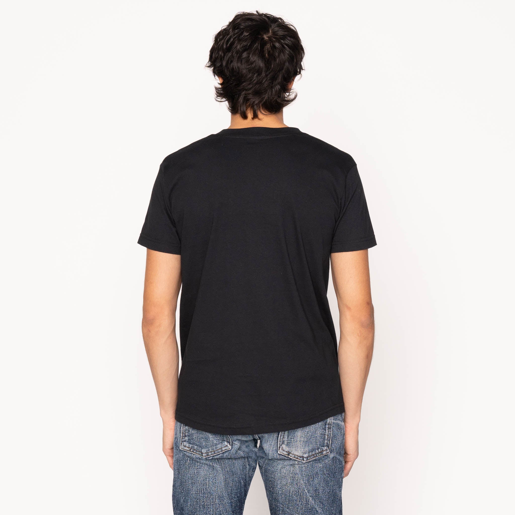 T-shirt à poche - Noir - Indigo Sashiko