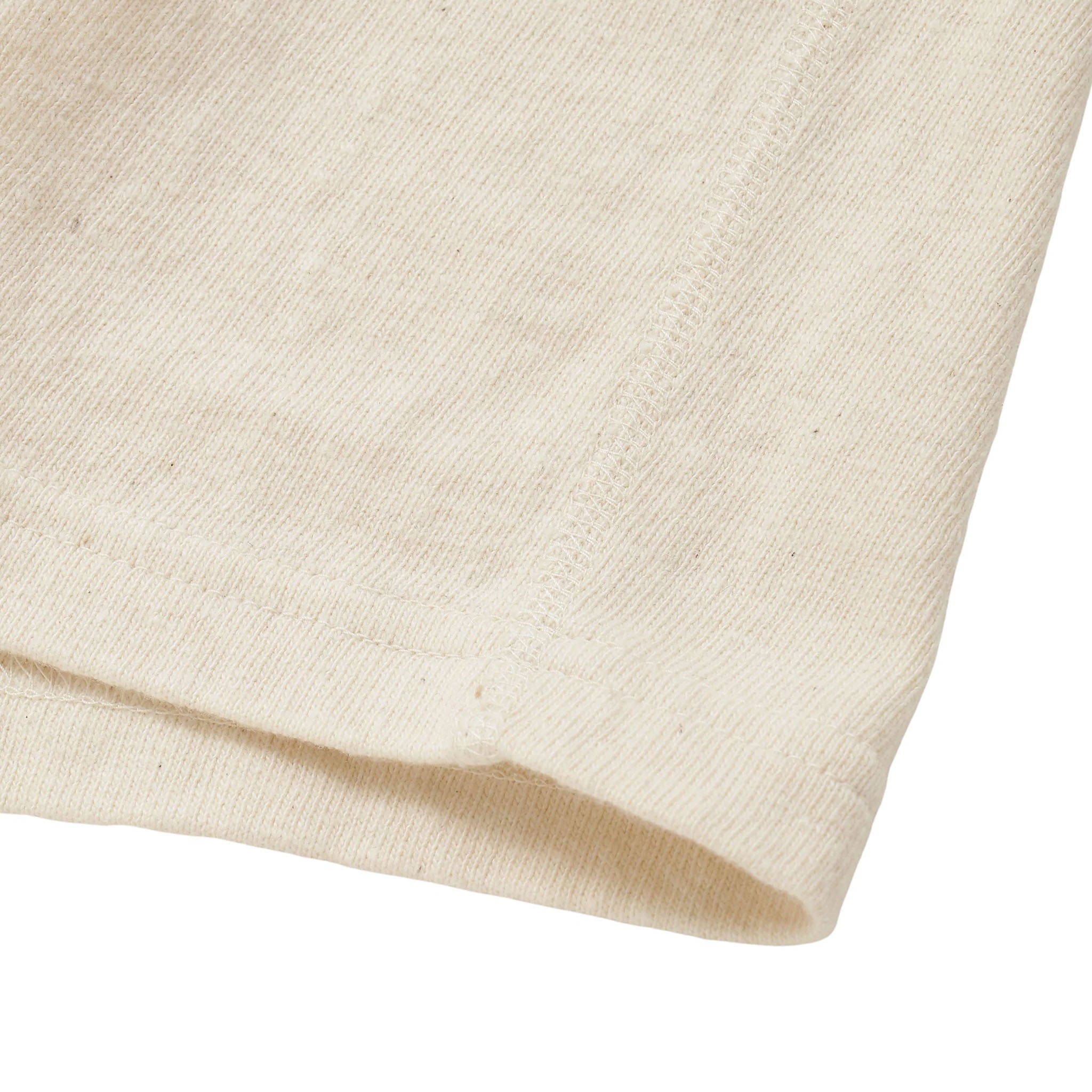 Crewneck T-shirt - ELS Recycled Cotton Slub - Ecru by Wonder Looper