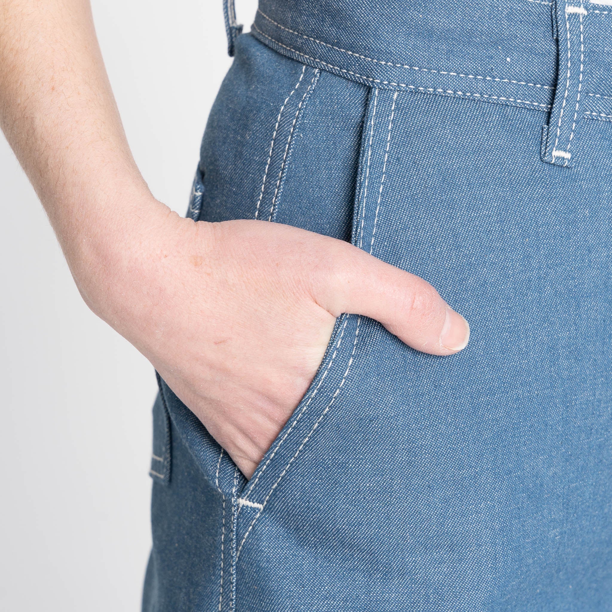 Maudie - Antique Blue Denim Stretch - Antique Blue by Naked & Famous Denim