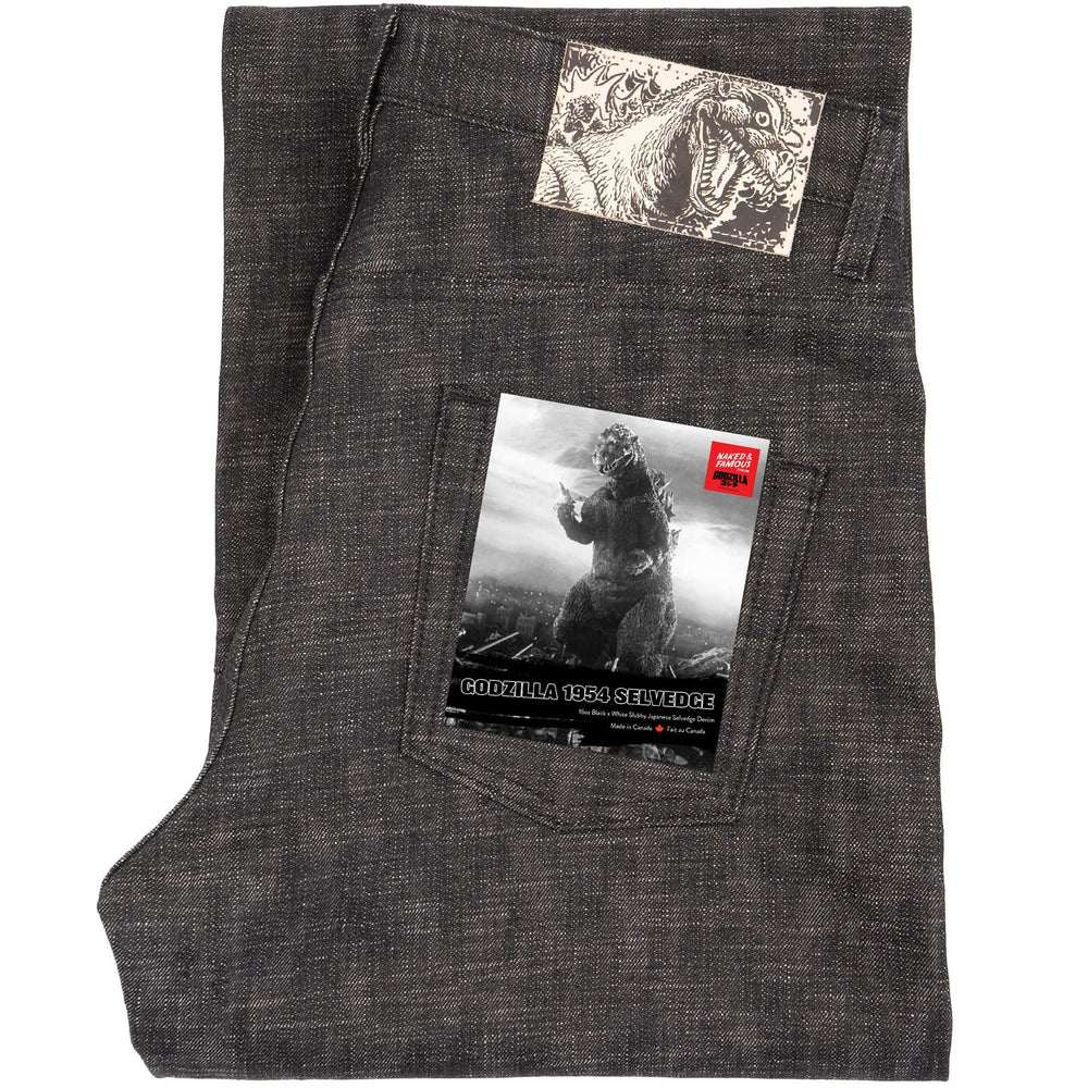 Strong Guy - 1954 Godzilla Selvedge - Black by Naked & Famous Denim
