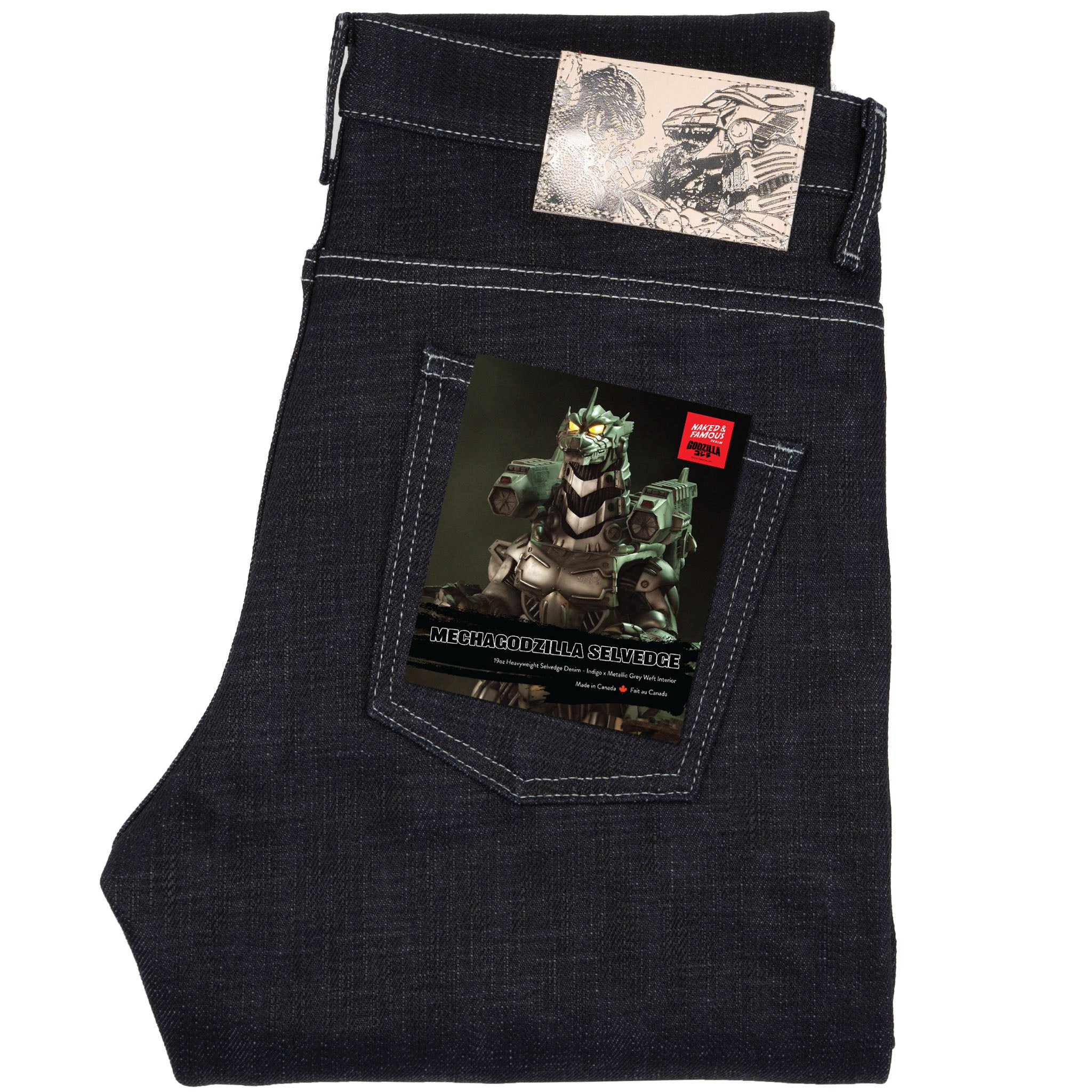 Super Guy - Mechagodzilla Selvedge - Indigo
