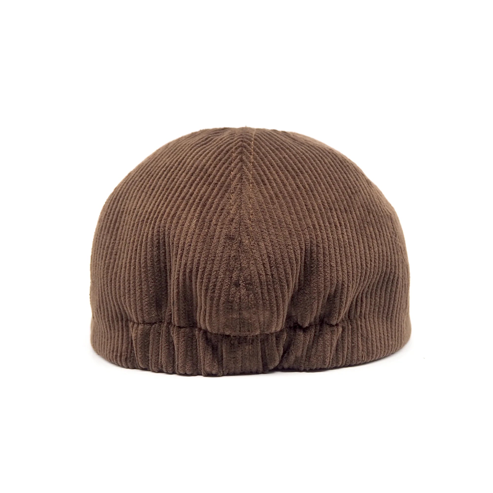 Casquette classique 6 panneaux 8 W en velours côtelé - Marron