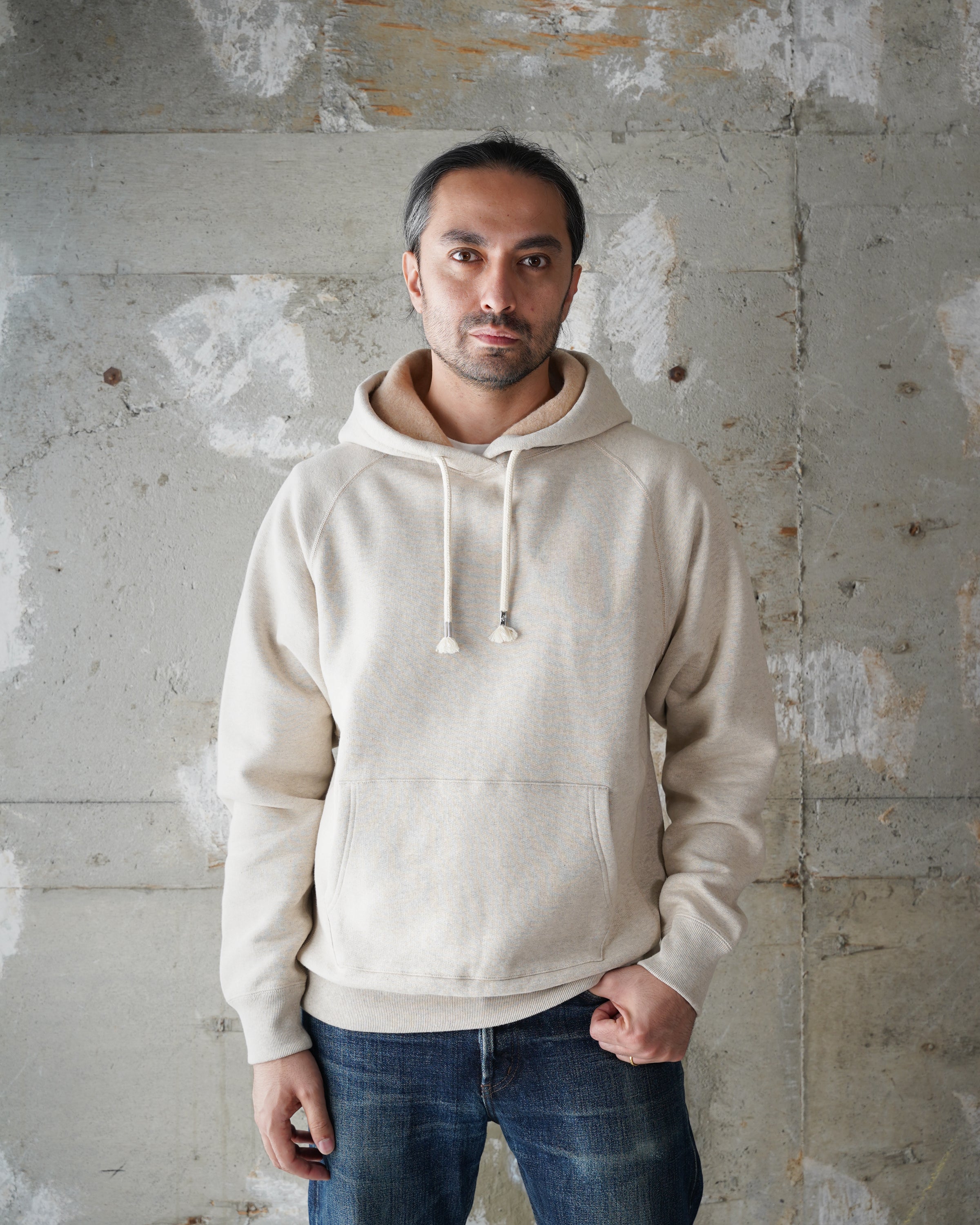 Pullover Hoodie - Fleeced Foxfibre® - Oatmeal