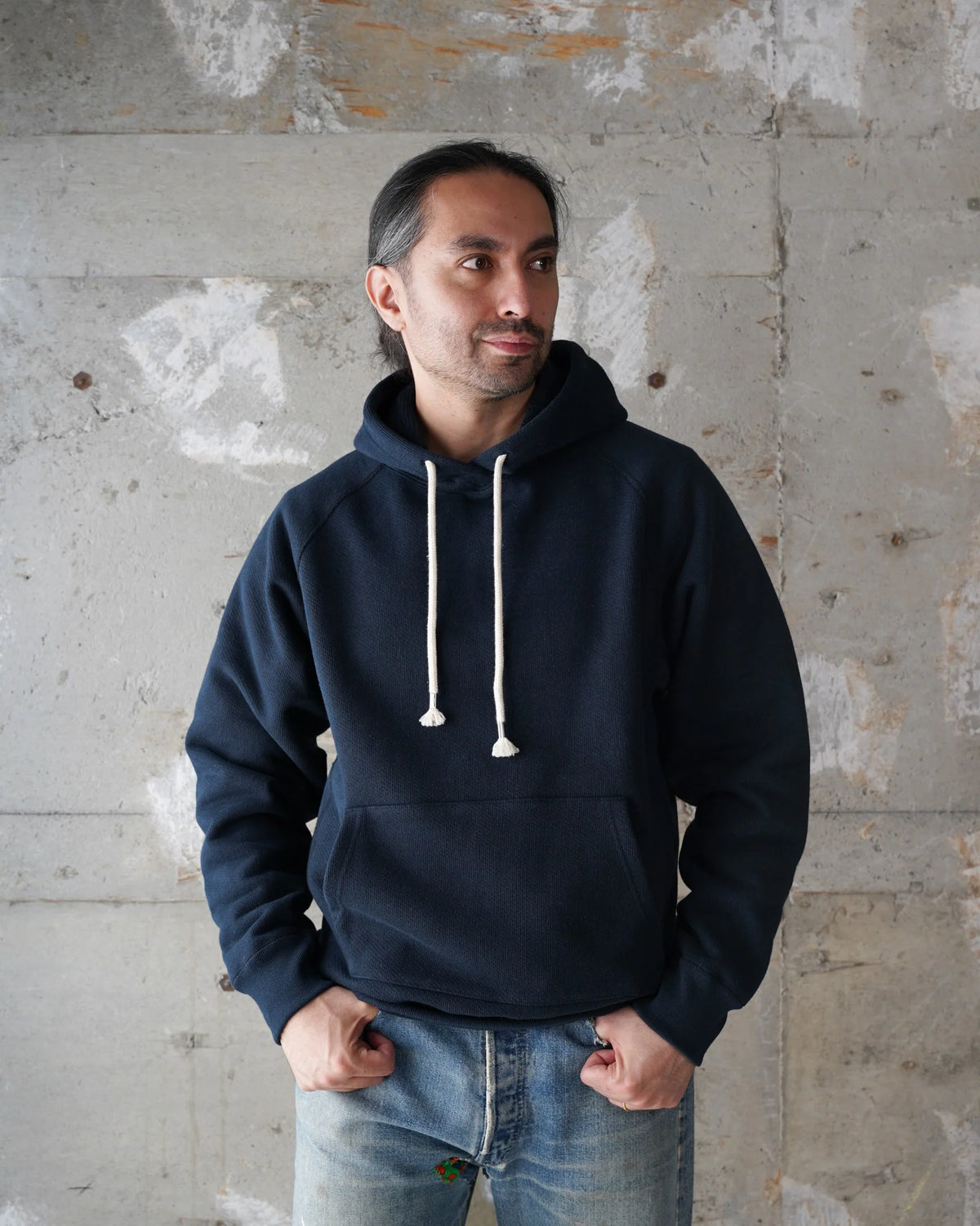 Pullover Hoodie - Double Heavyweight - Navy