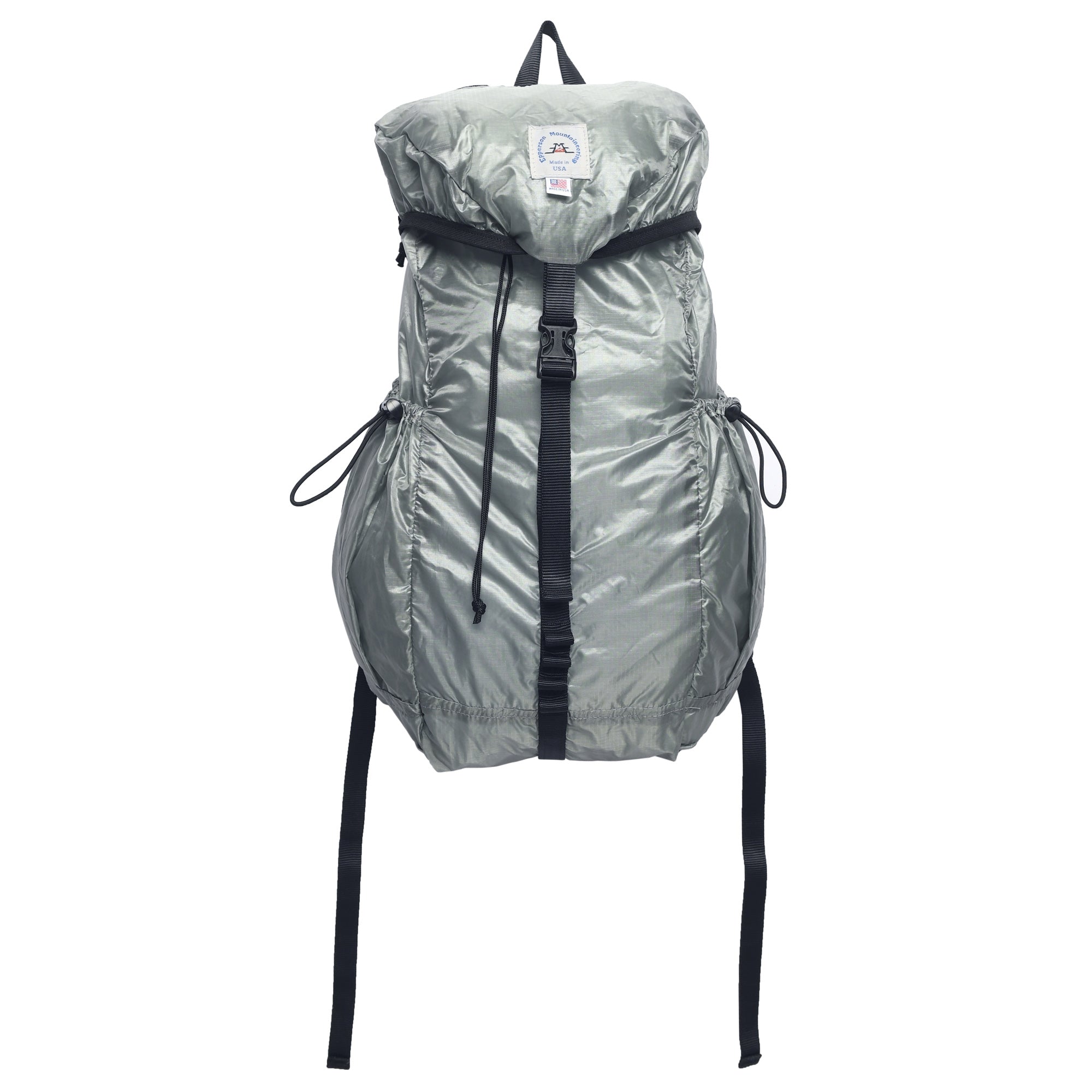 Packable Back Pack Parachute Nylon Silver1