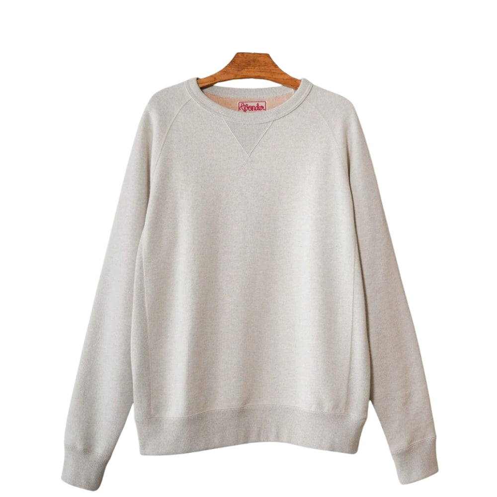 Pullover Crewneck - Fleeced Foxfibre® - Oatmeal