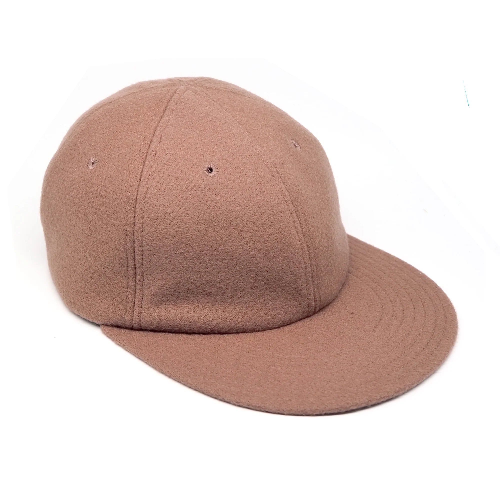 Classic Panel Cap Acrylic Wool Short Brim Coral - Main Image