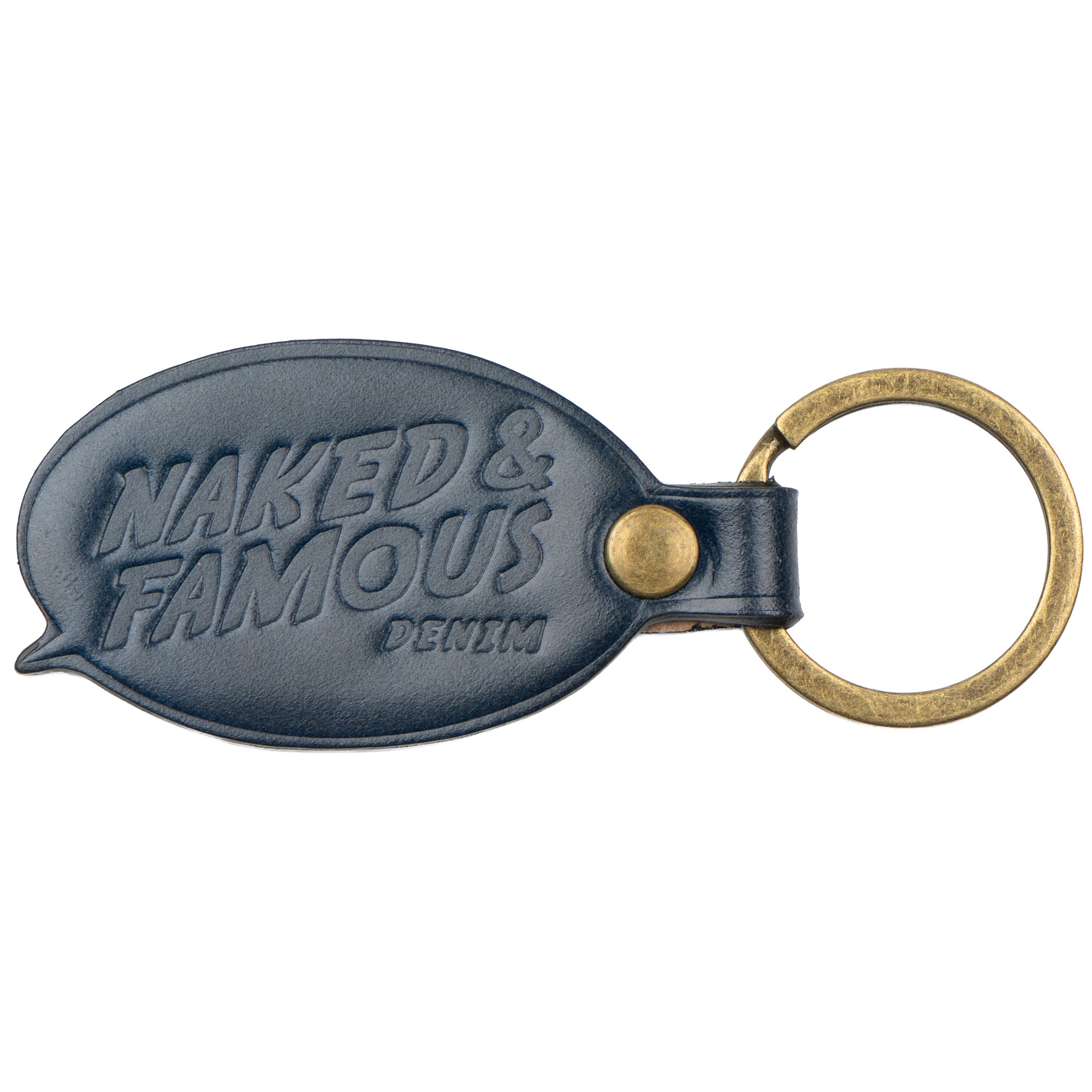Leather Key Charm - Shell Cordovan - Indigo